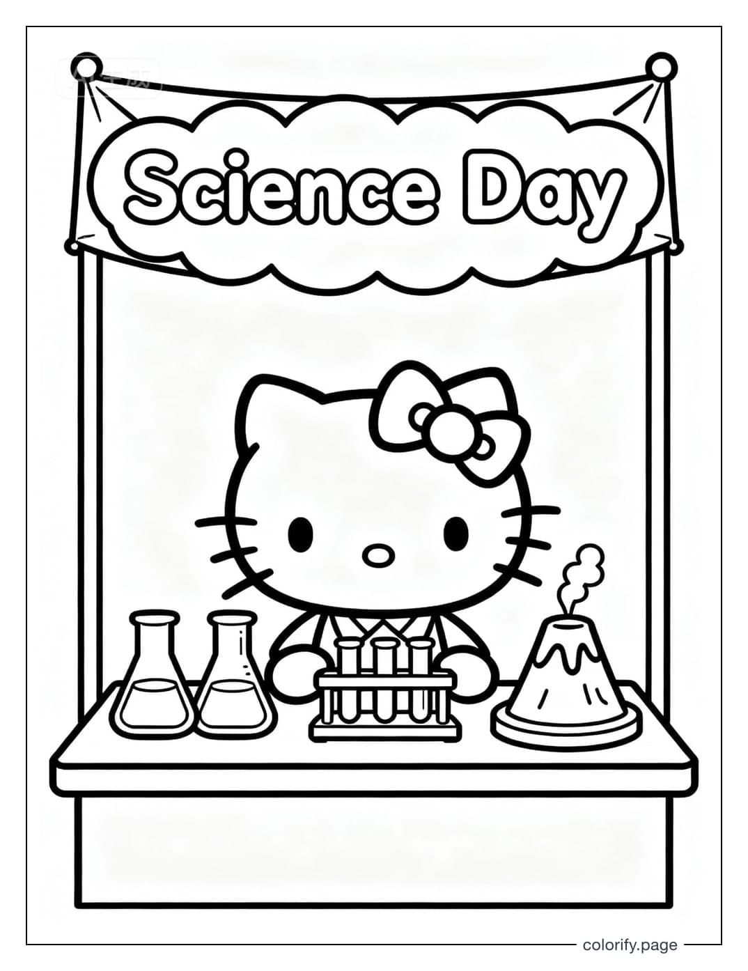 Hello Kitty coloring pages - Free & Printable (No Watermark)