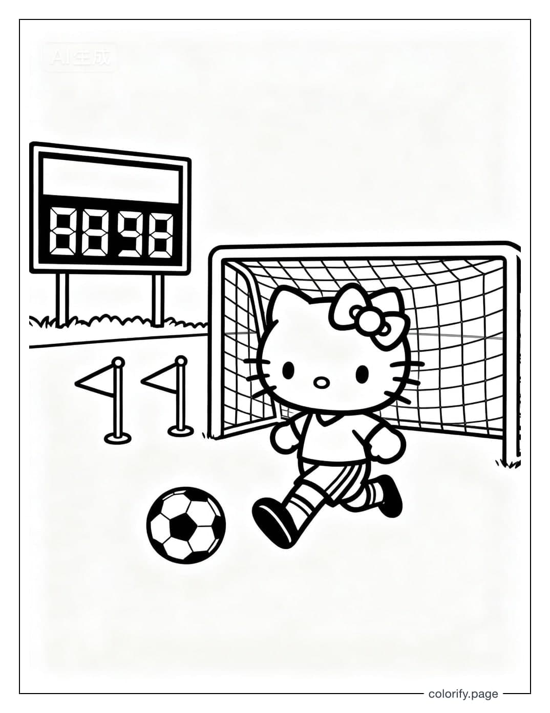 Hello Kitty coloring pages - Free & Printable (No Watermark)