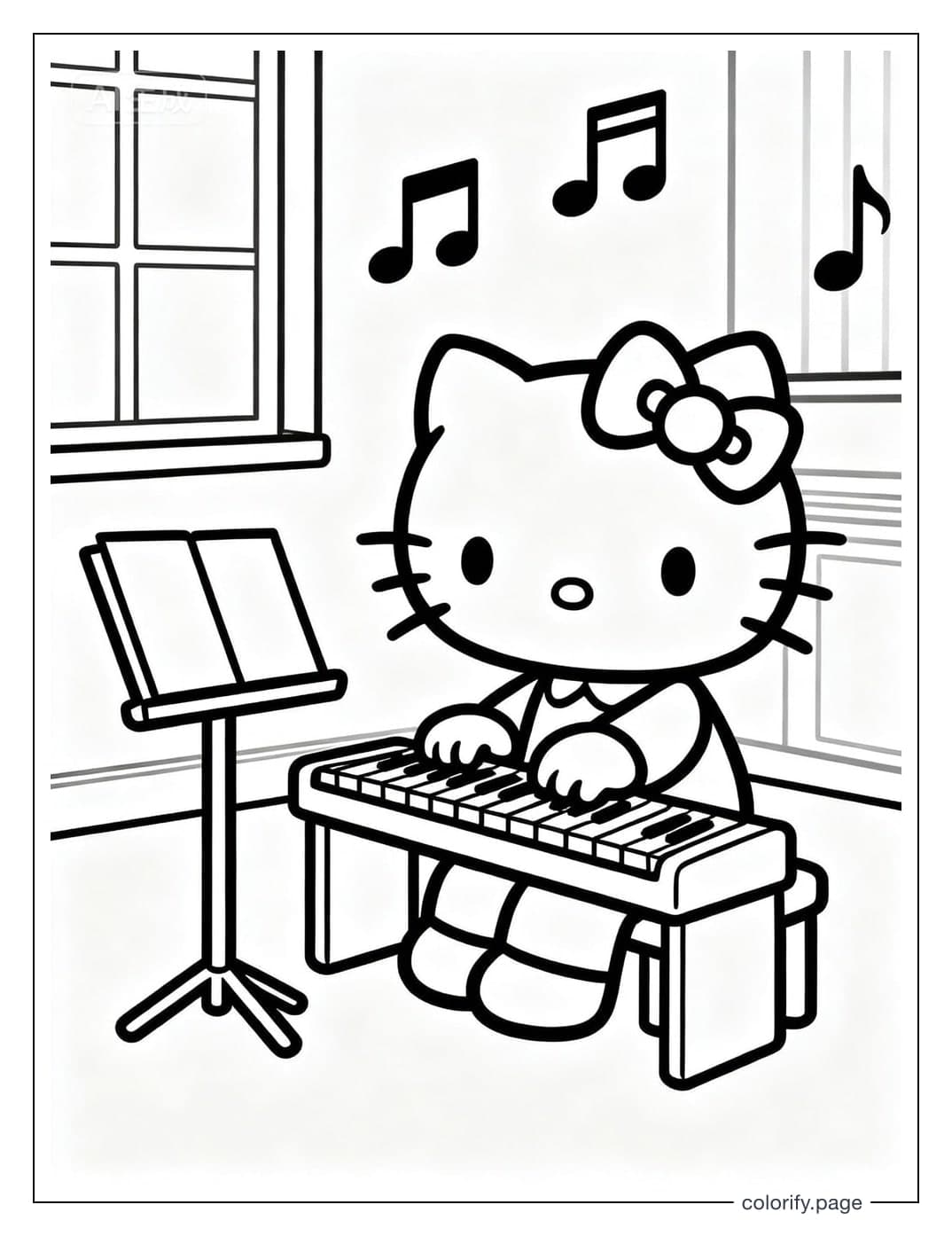 Hello Kitty coloring pages - Free & Printable (No Watermark)