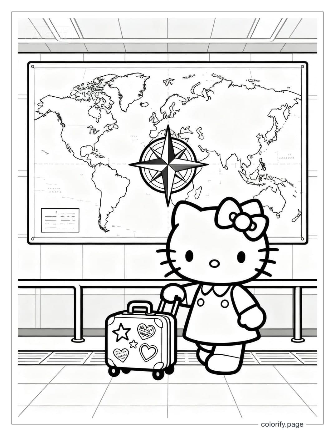 Hello Kitty coloring pages - Free & Printable (No Watermark)
