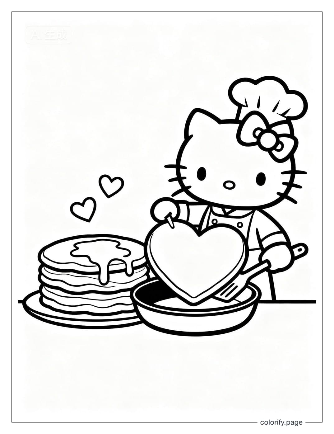 Hello Kitty coloring pages - Free & Printable (No Watermark)