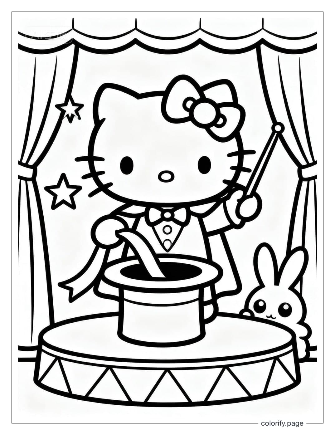 Hello Kitty coloring pages - Free & Printable (No Watermark)