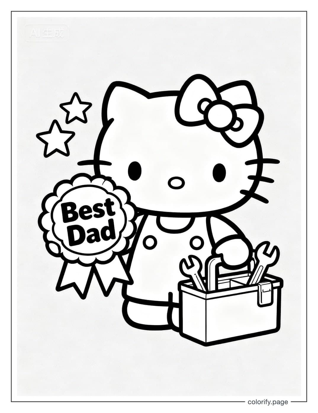 Hello Kitty coloring pages - Free & Printable (No Watermark)