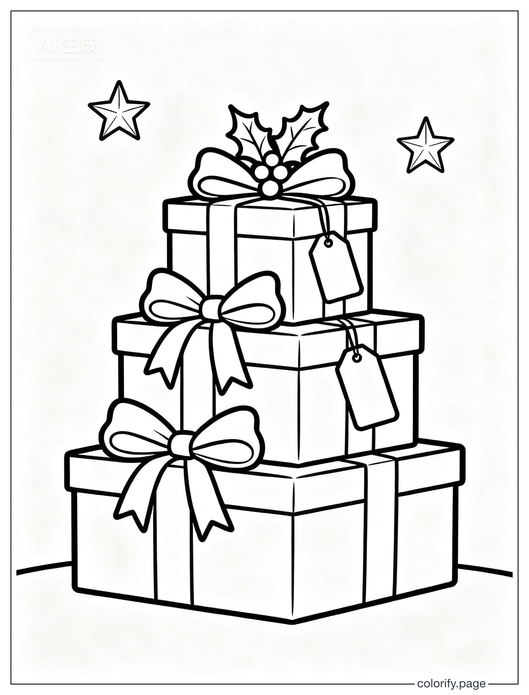 Christmas coloring pages - Free & Printable (No Watermark)