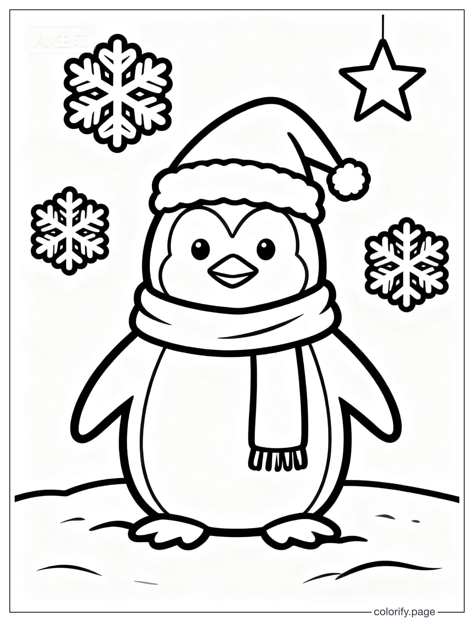 Christmas coloring pages - Free & Printable (No Watermark)