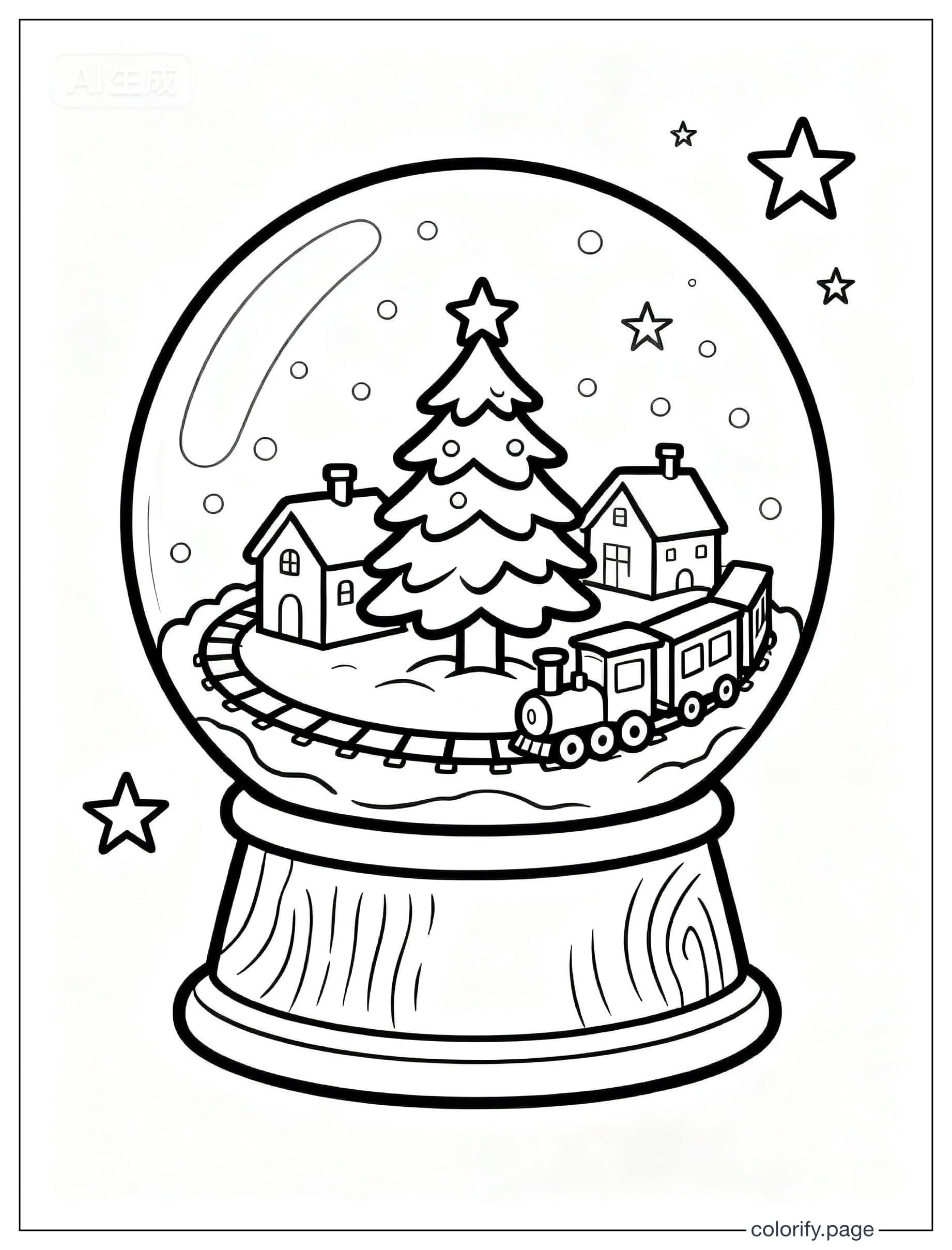Christmas coloring pages - Free & Printable (No Watermark)