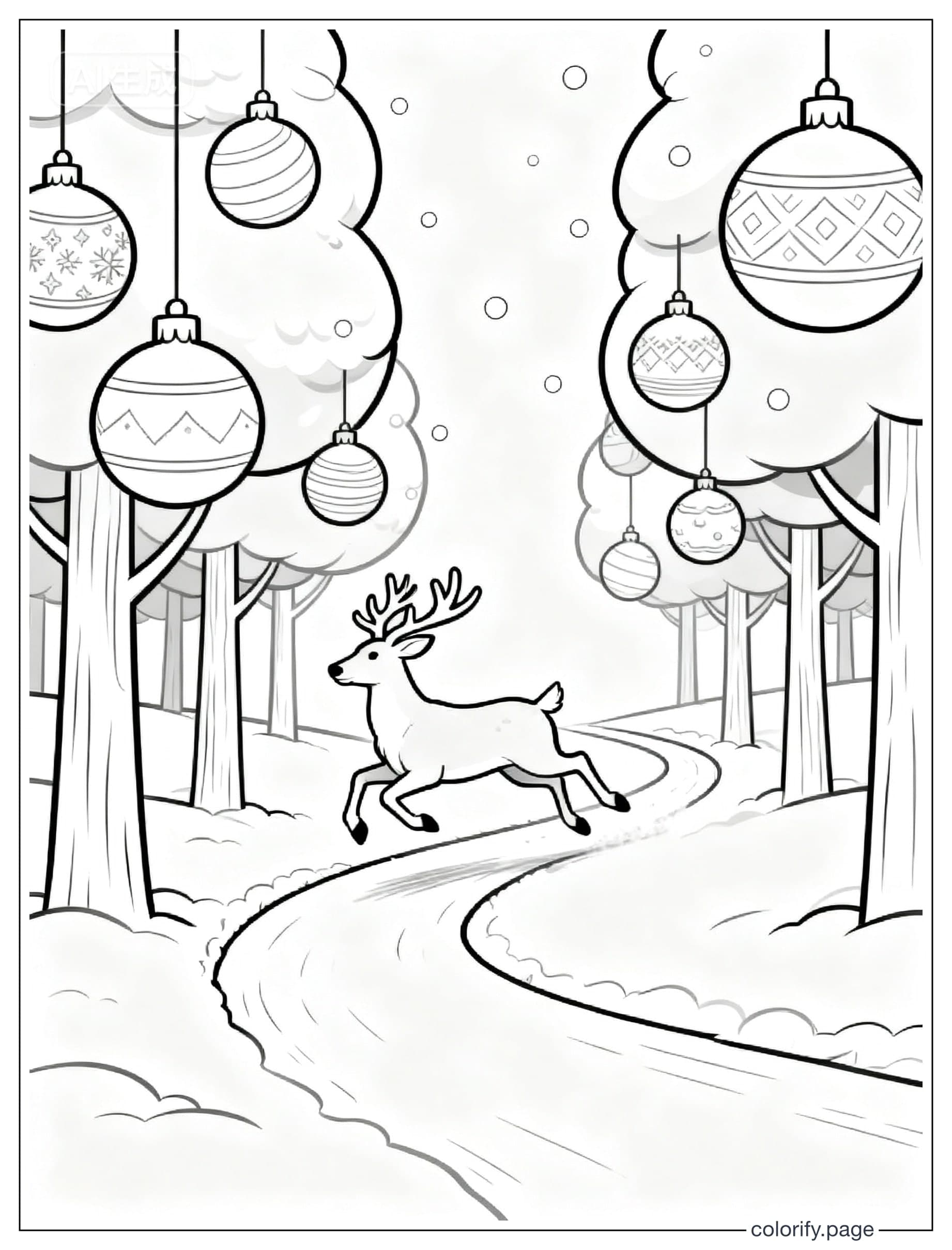 Christmas coloring pages - Free & Printable (No Watermark)