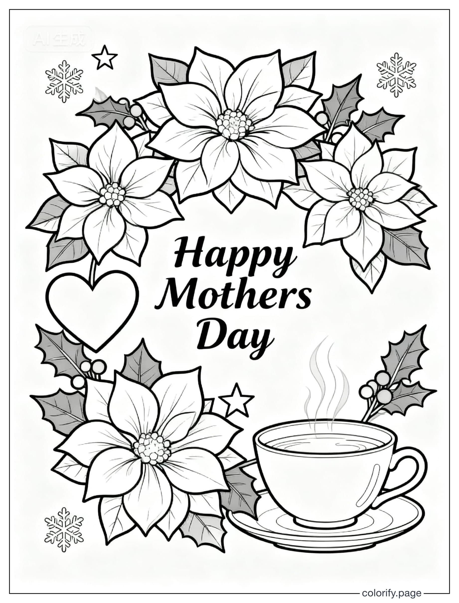 Christmas coloring pages - Free & Printable (No Watermark)