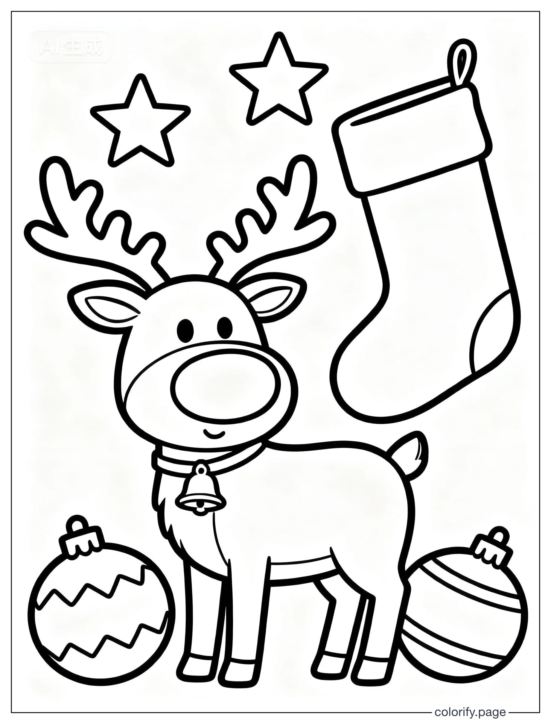 Christmas coloring pages - Free & Printable (No Watermark)