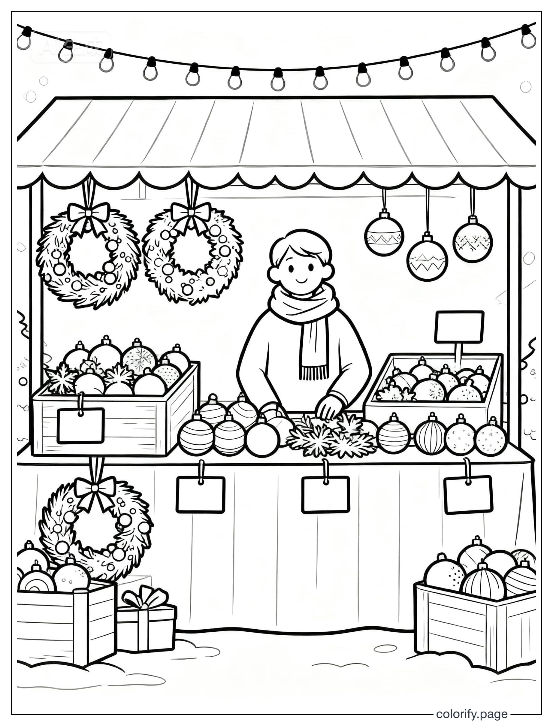 Christmas coloring pages - Free & Printable (No Watermark)