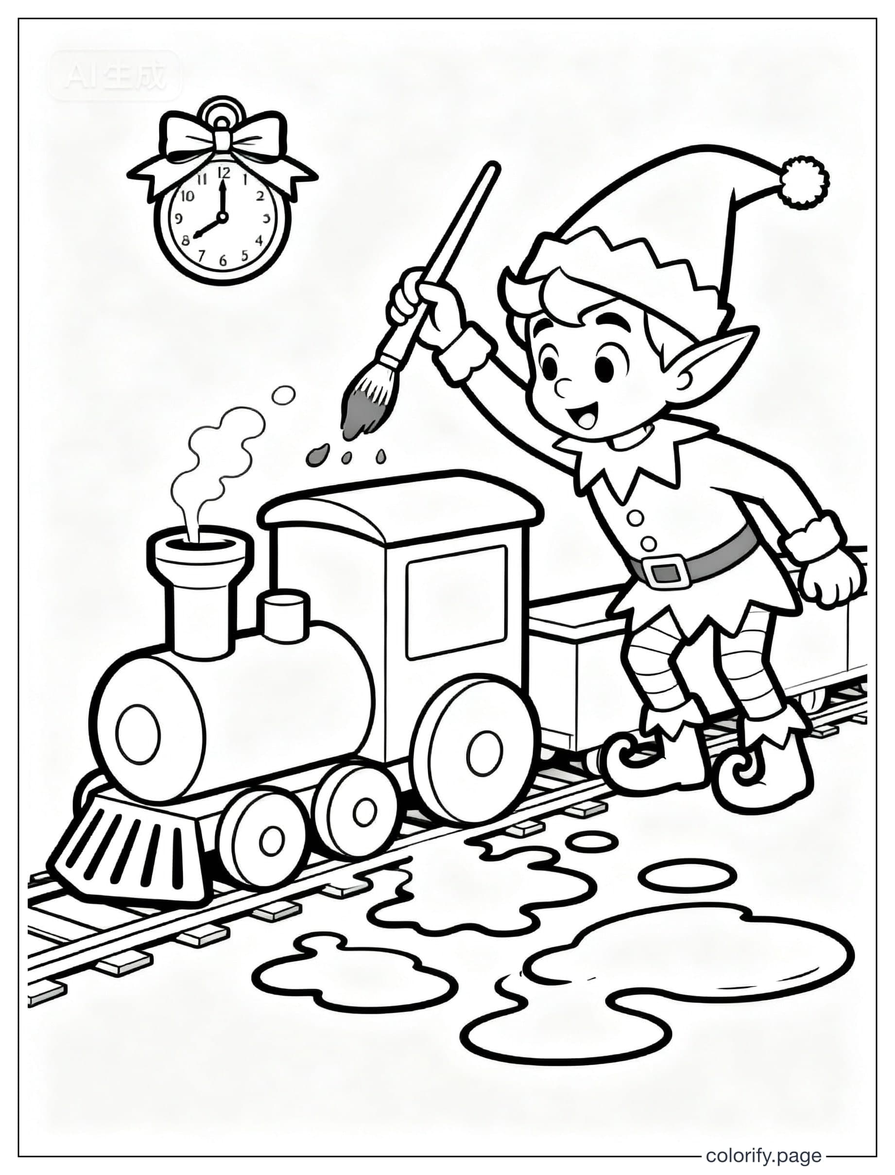 Christmas coloring pages - Free & Printable (No Watermark)