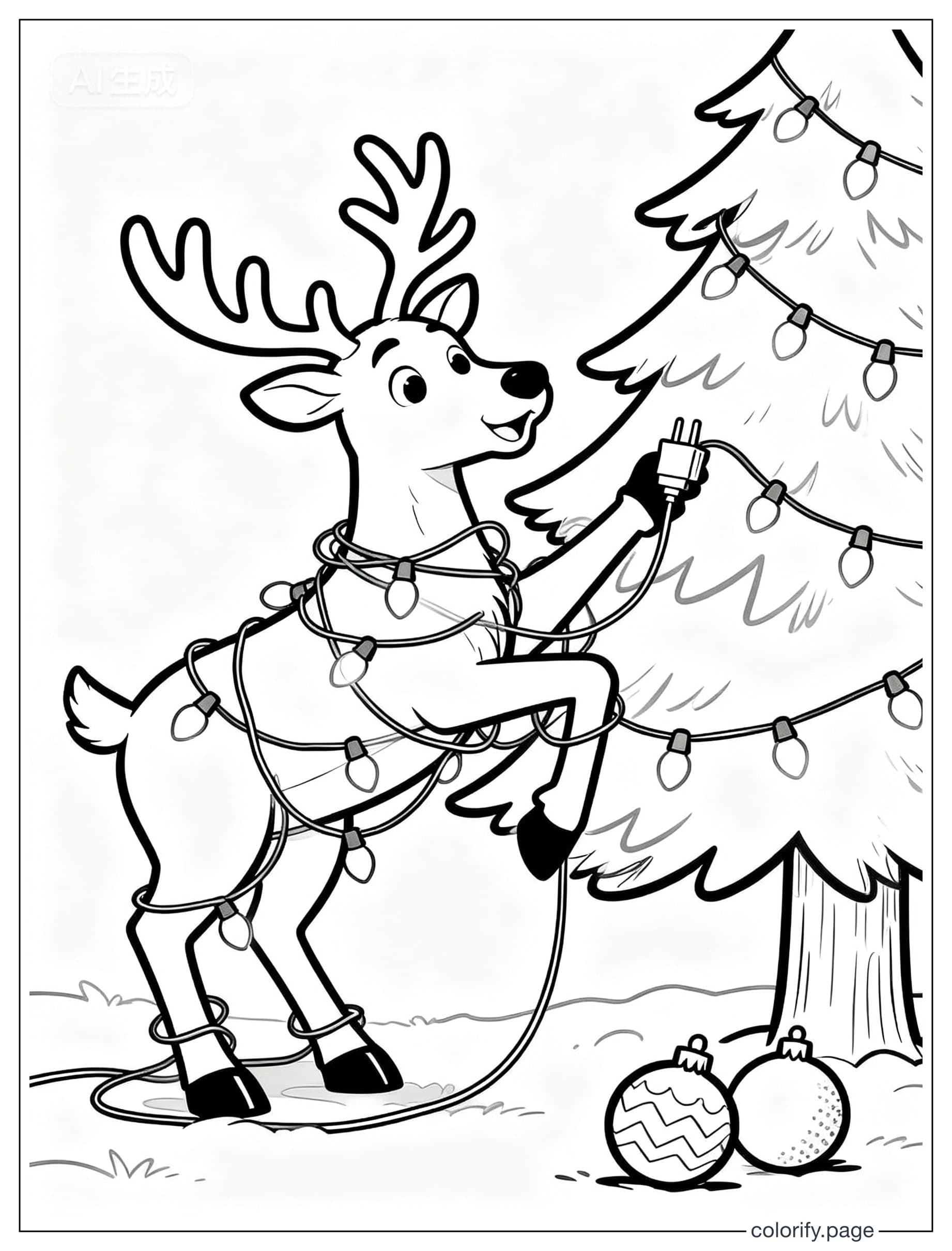 Christmas coloring pages - Free & Printable (No Watermark)