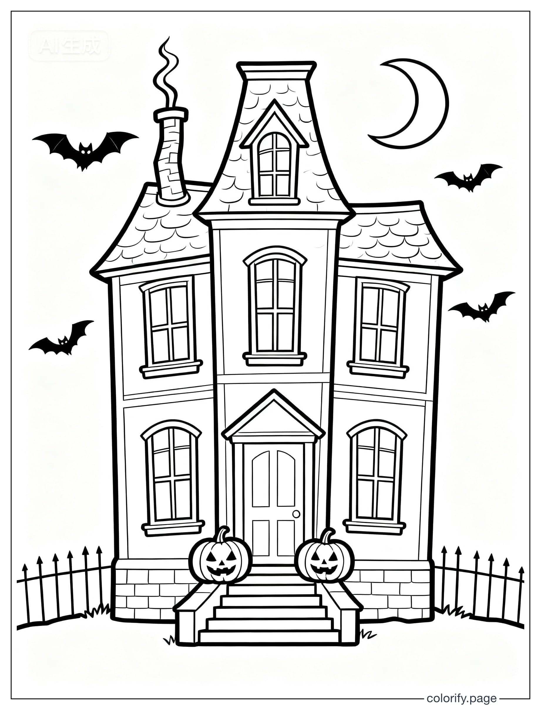 Halloween coloring pages - Free & Printable (No Watermark)