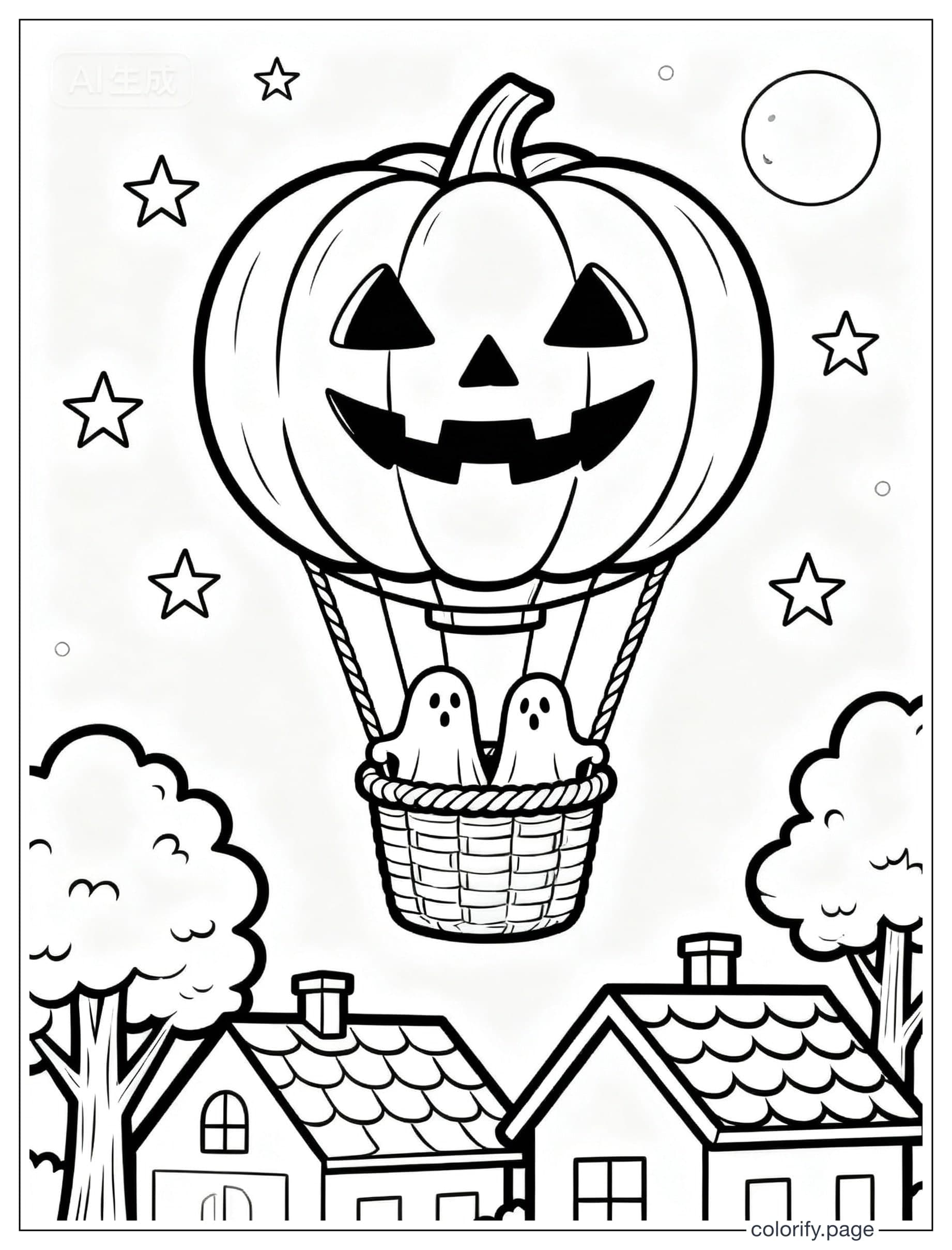 Páginas para colorear de Halloween - Gratis e imprimibles (Sin marca de agua)