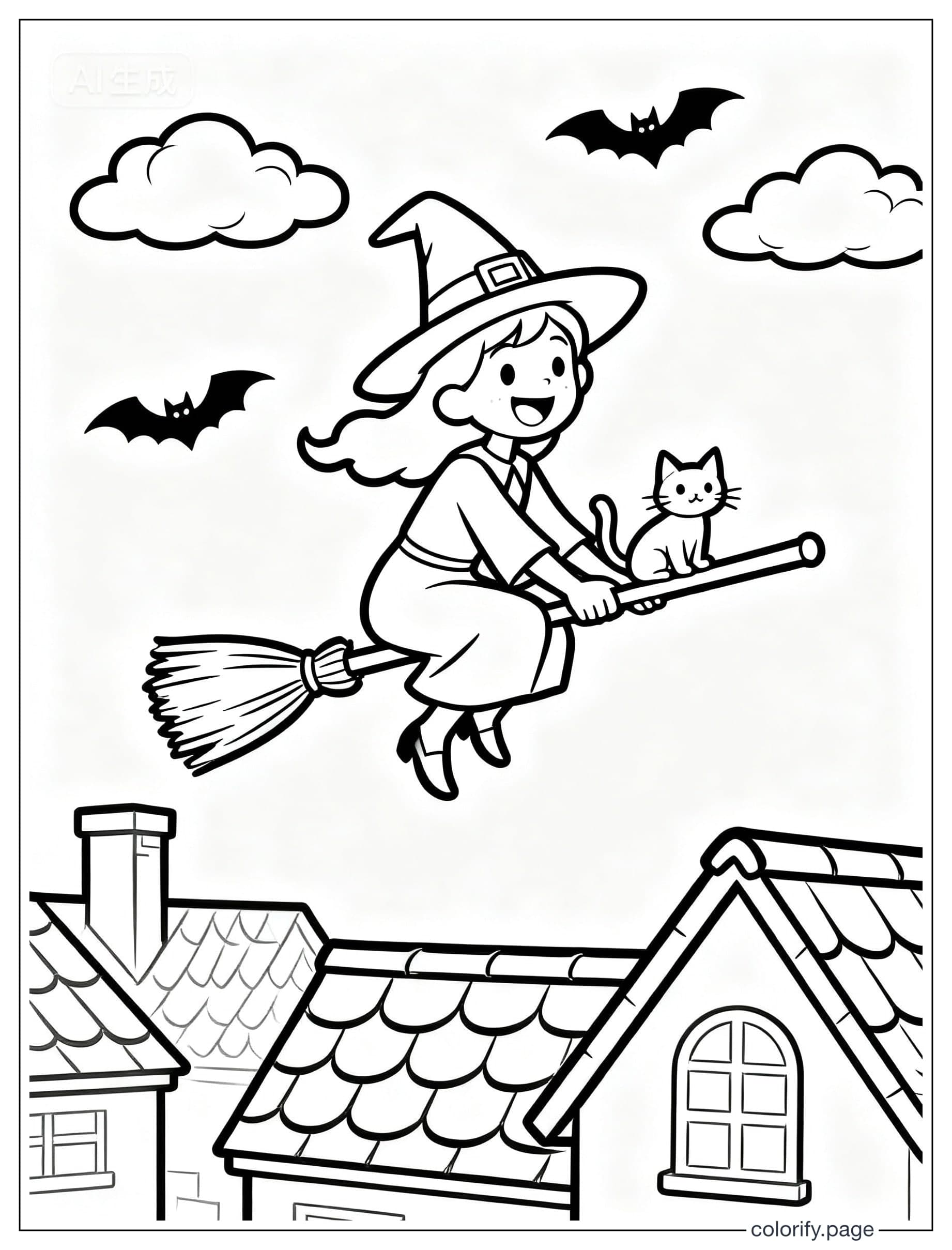 Halloween coloring pages - Free & Printable (No Watermark)