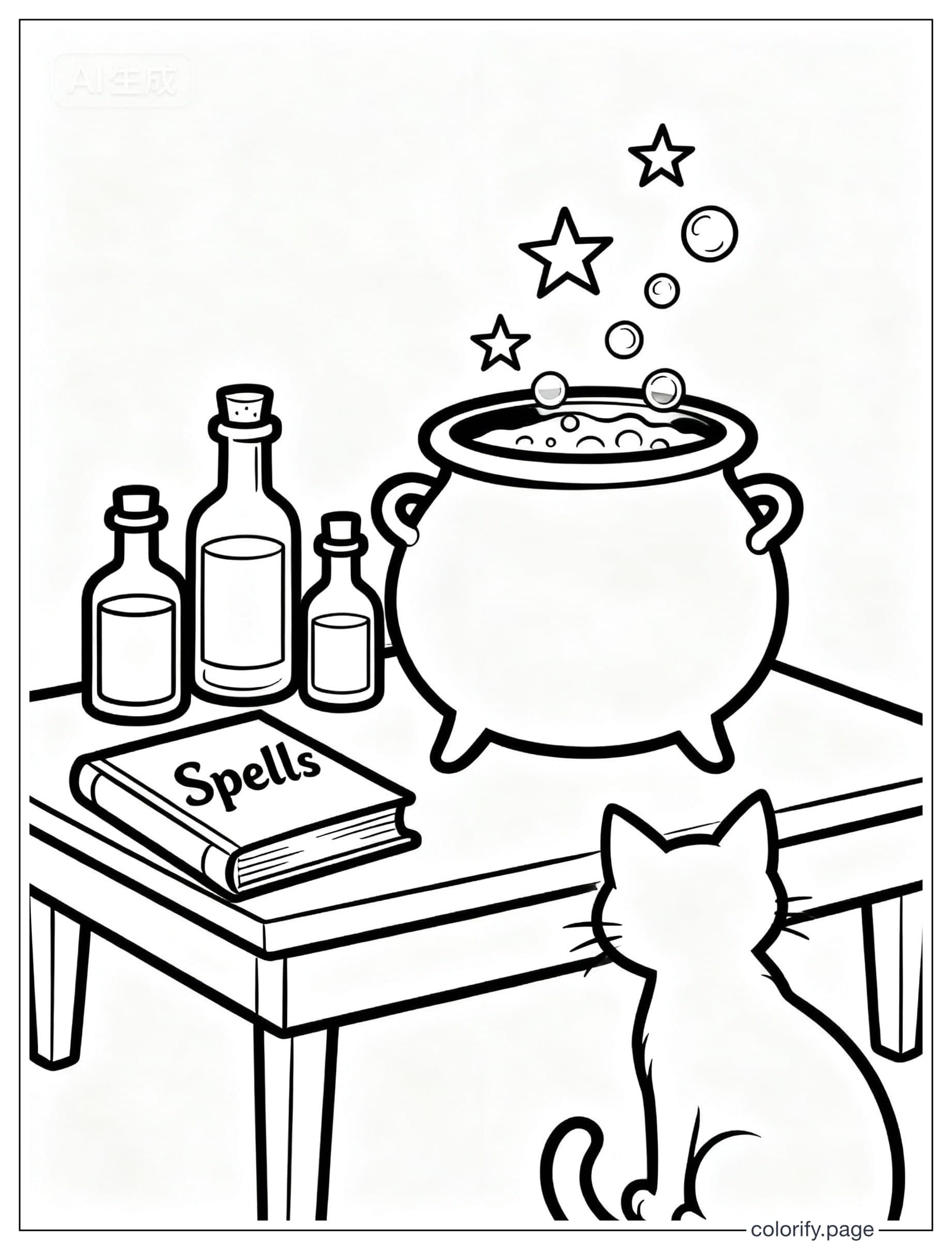 Halloween coloring pages - Free & Printable (No Watermark)