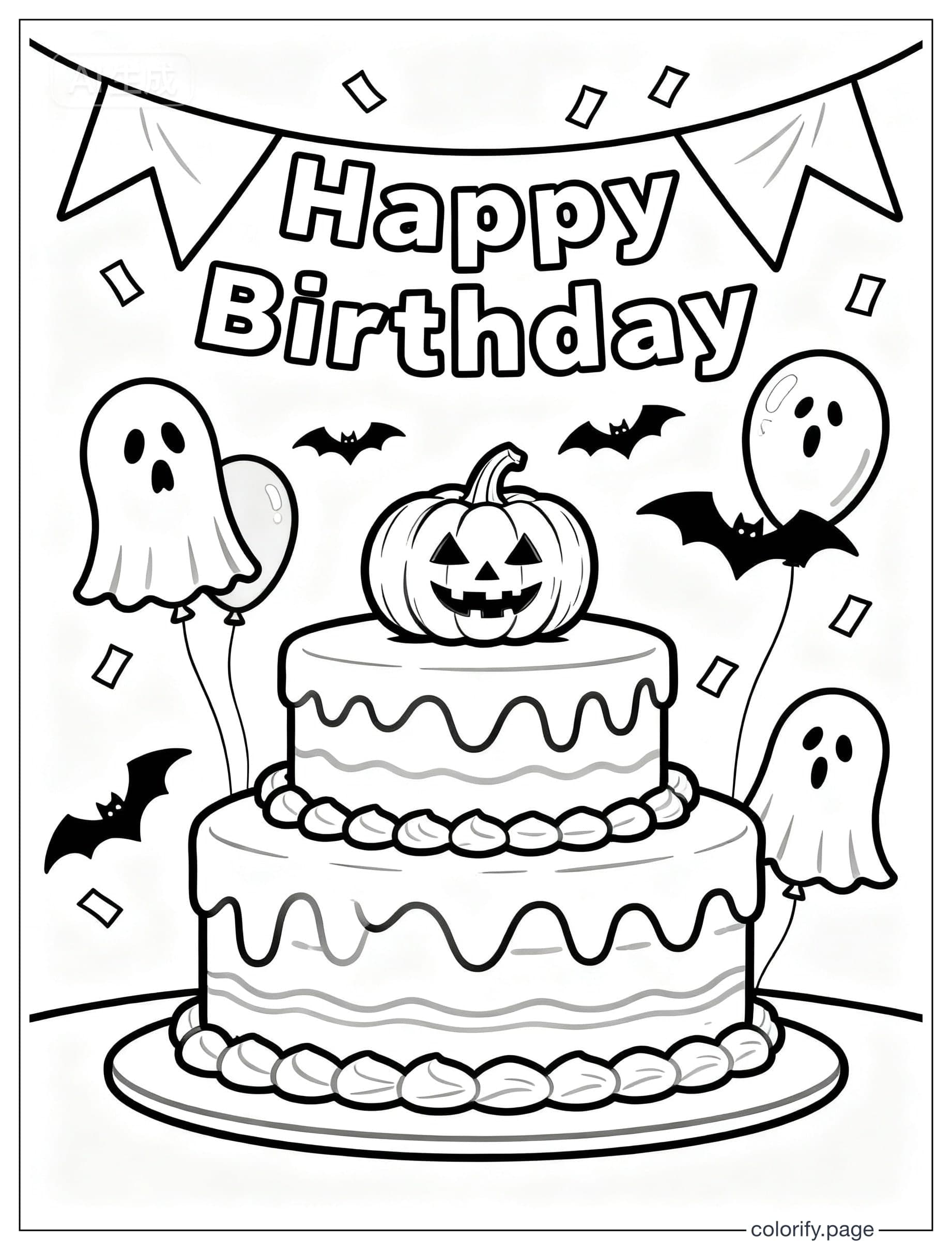 Halloween coloring pages - Free & Printable (No Watermark)
