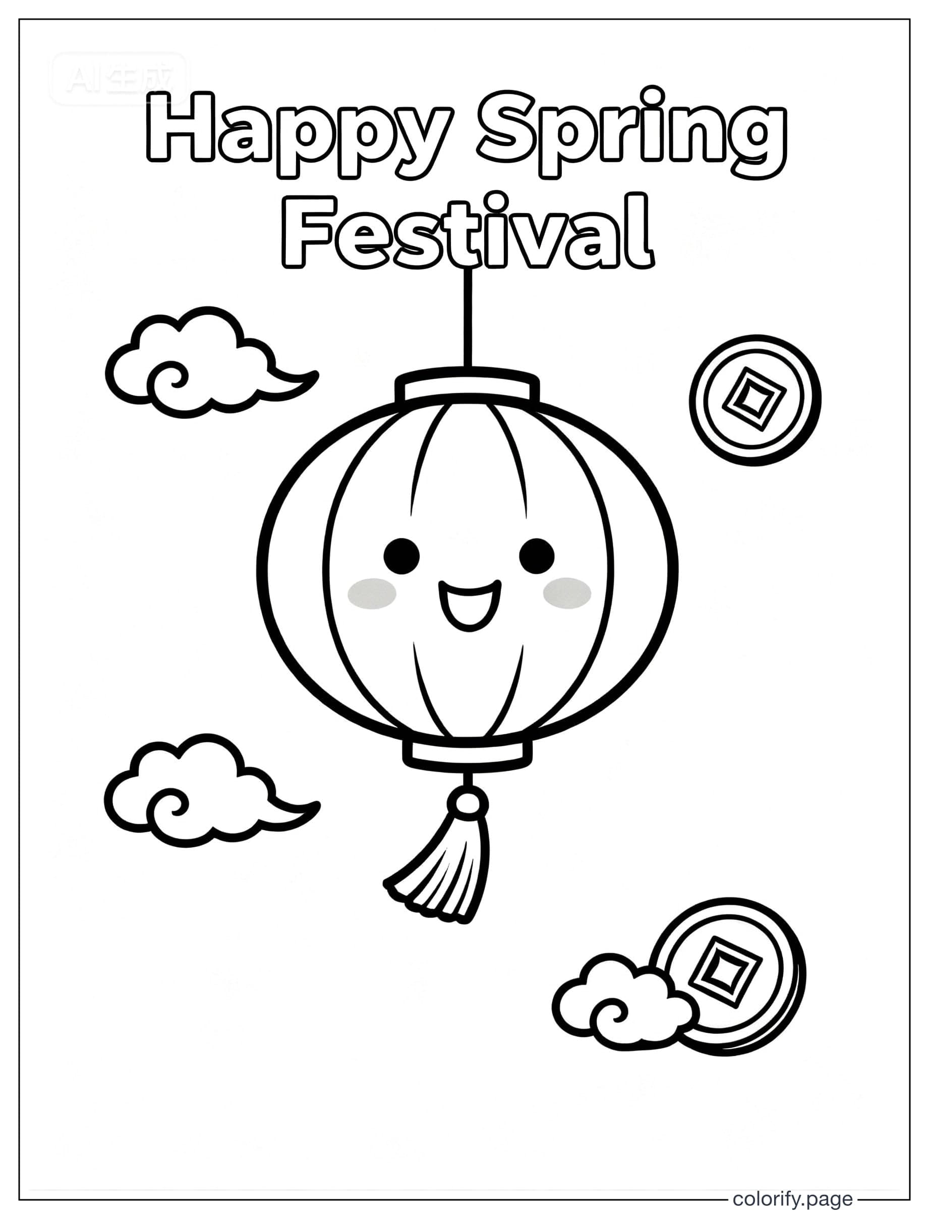 Spring Festival coloring pages - Free & Printable (No Watermark)