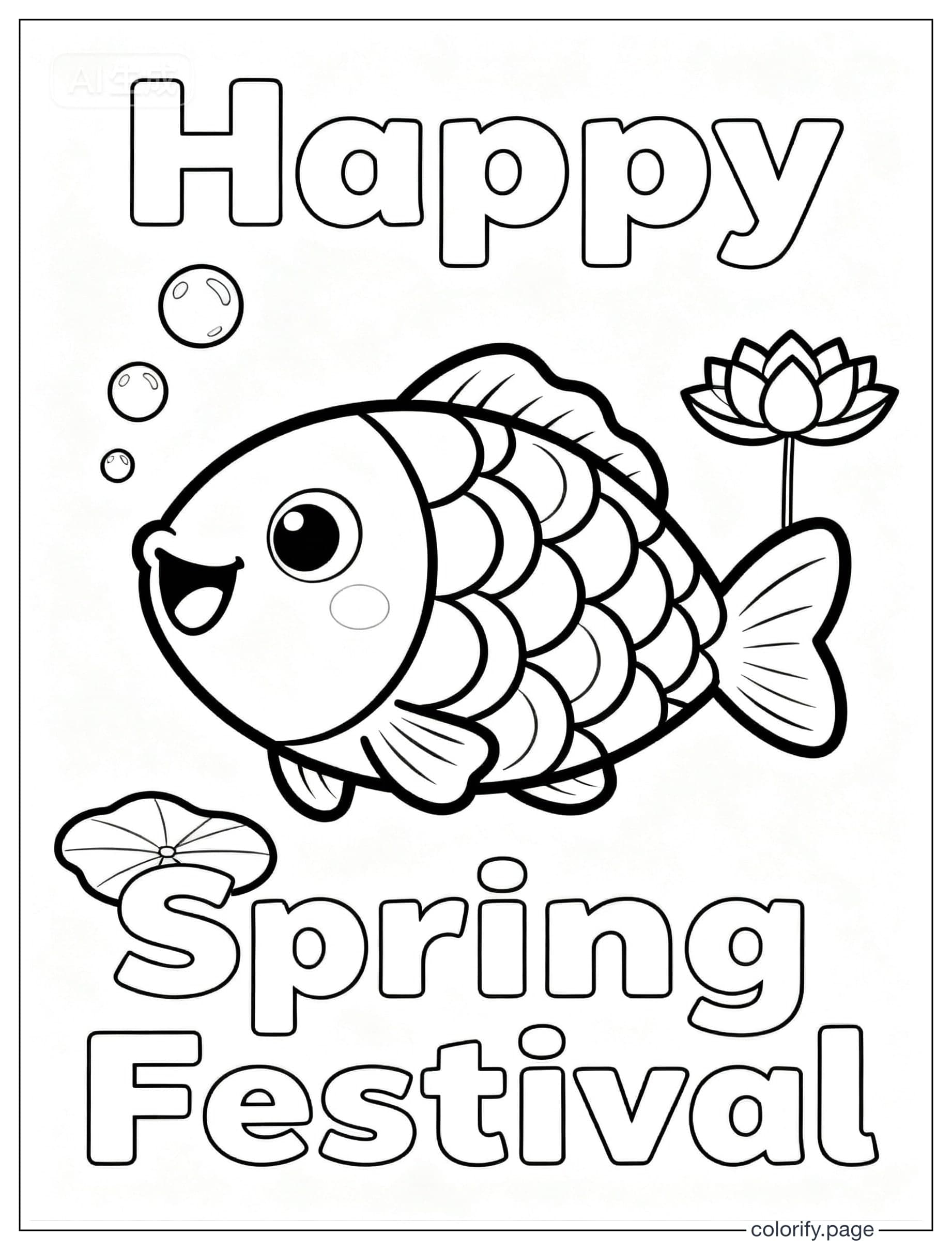 Spring Festival coloring pages - Free & Printable (No Watermark)