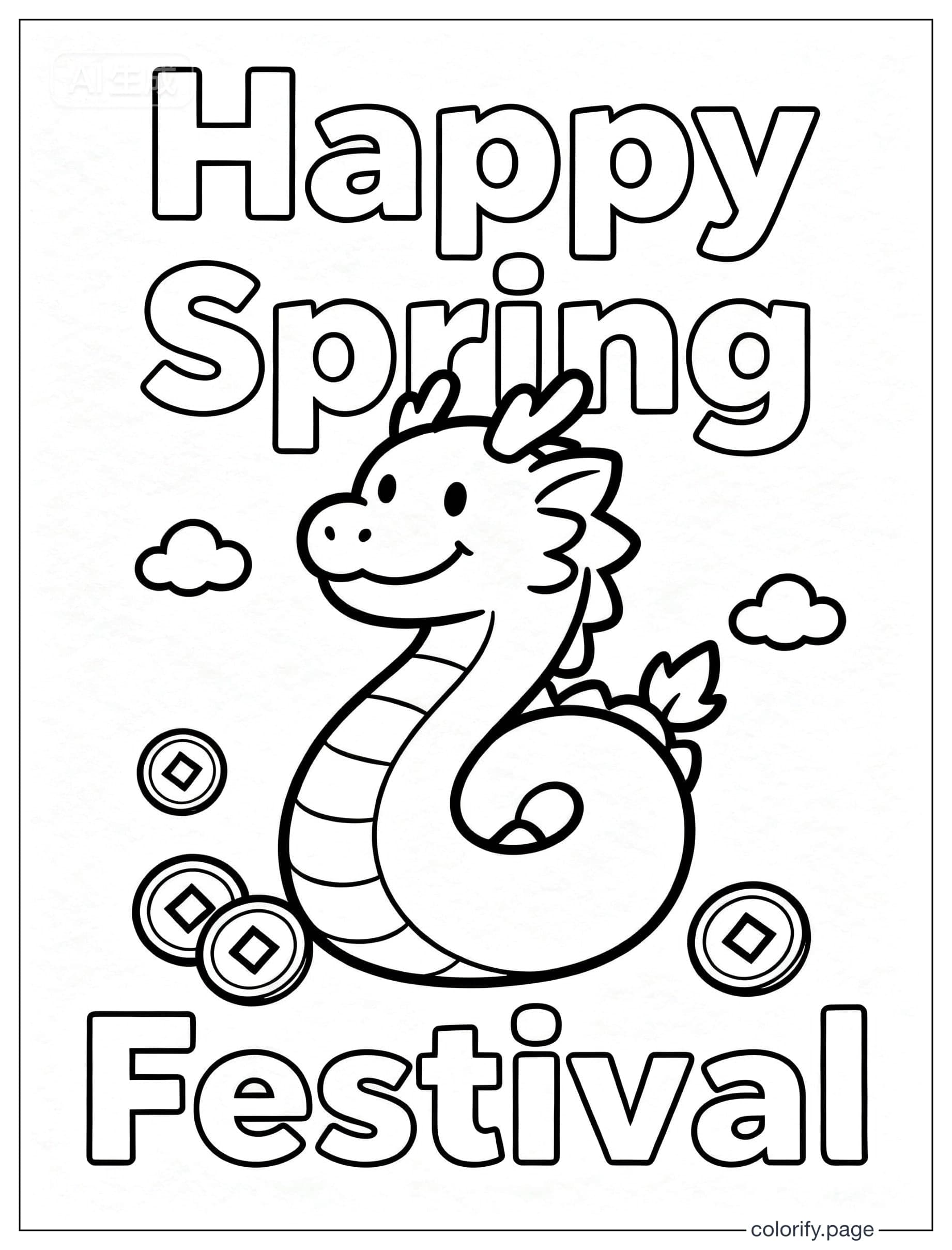 Spring Festival coloring pages - Free & Printable (No Watermark)