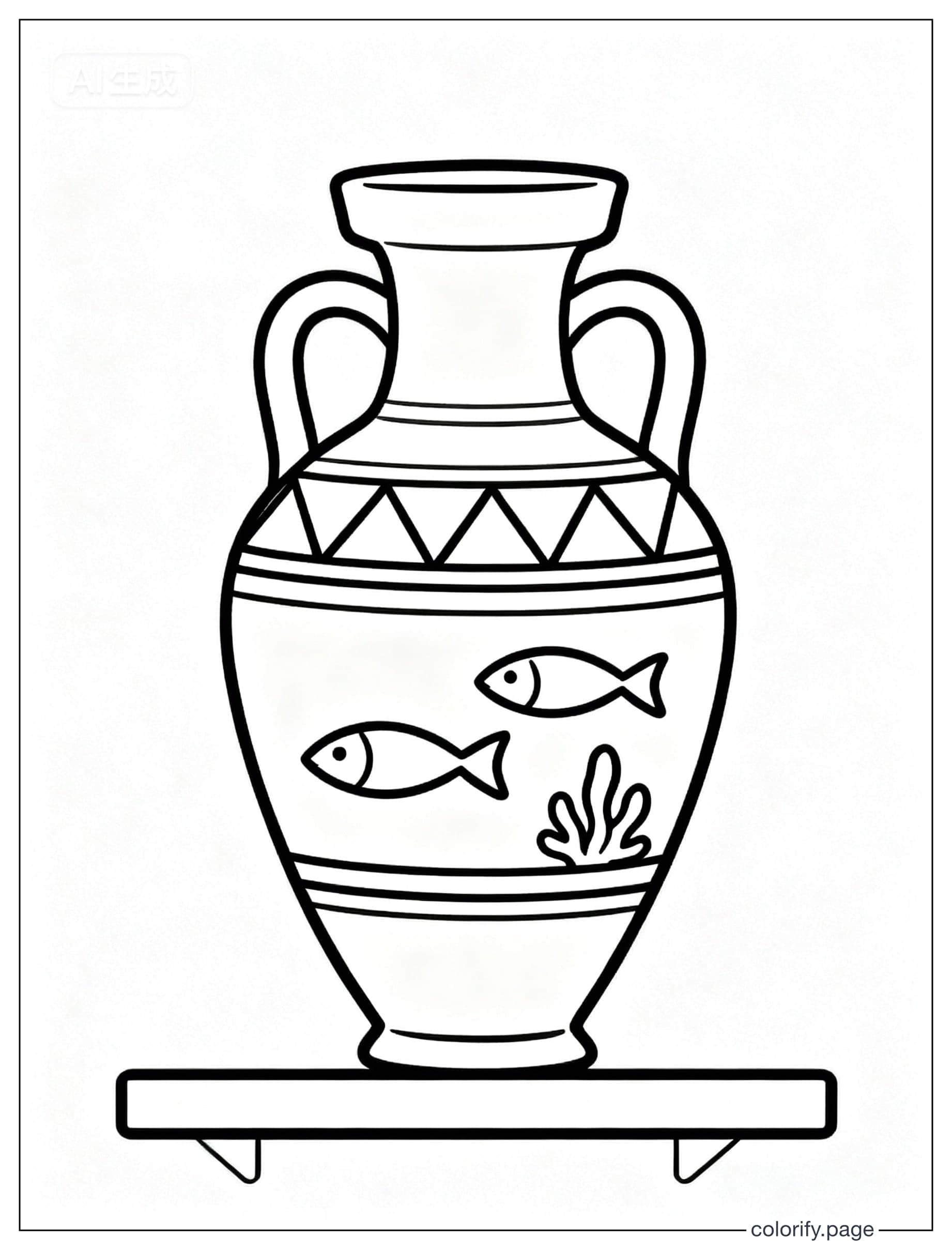 Ceramic Coloring Page涂色页 - 免费可打印(无水印)