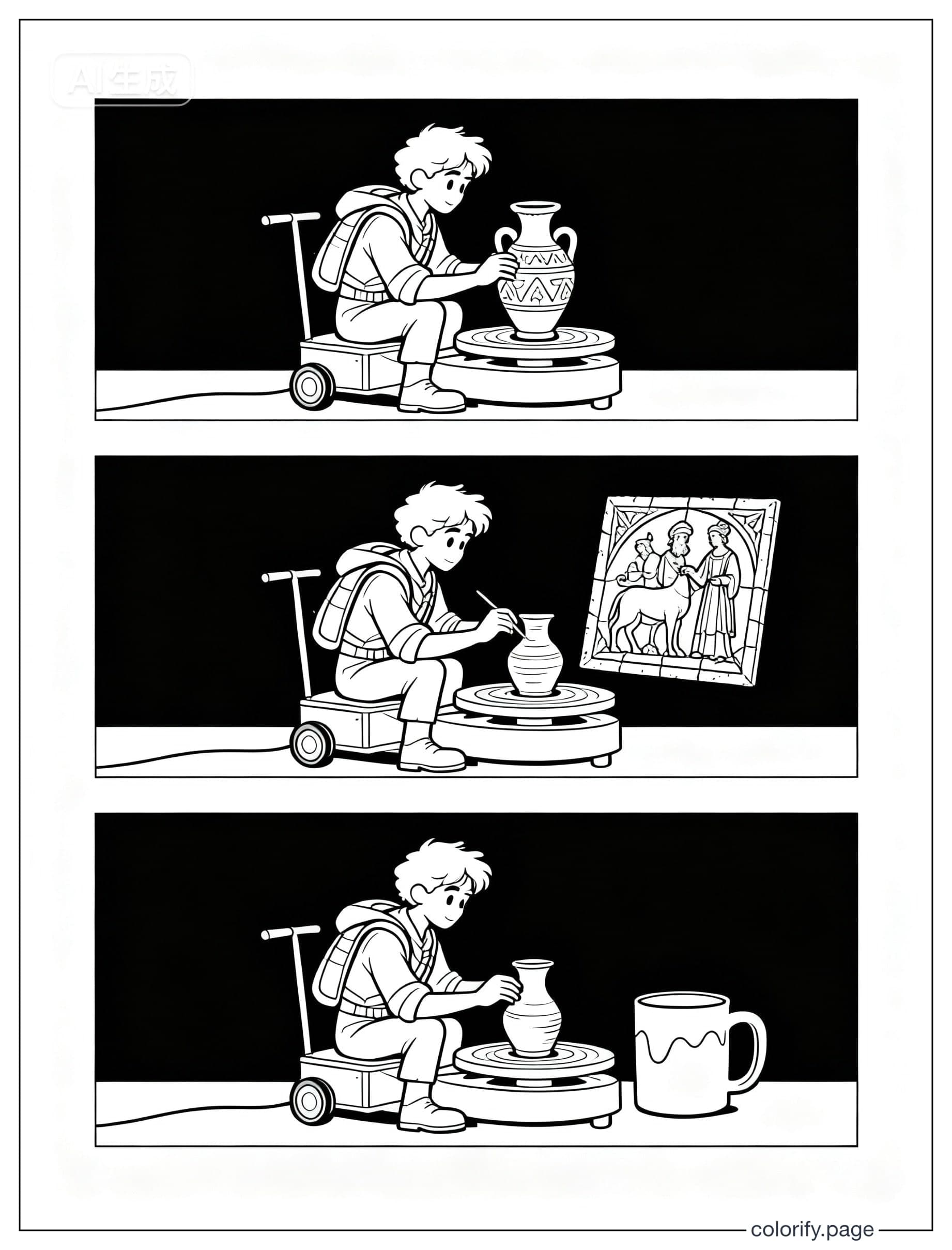 Páginas para colorear de Ceramic Coloring Page - Gratis e imprimibles (Sin marca de agua)