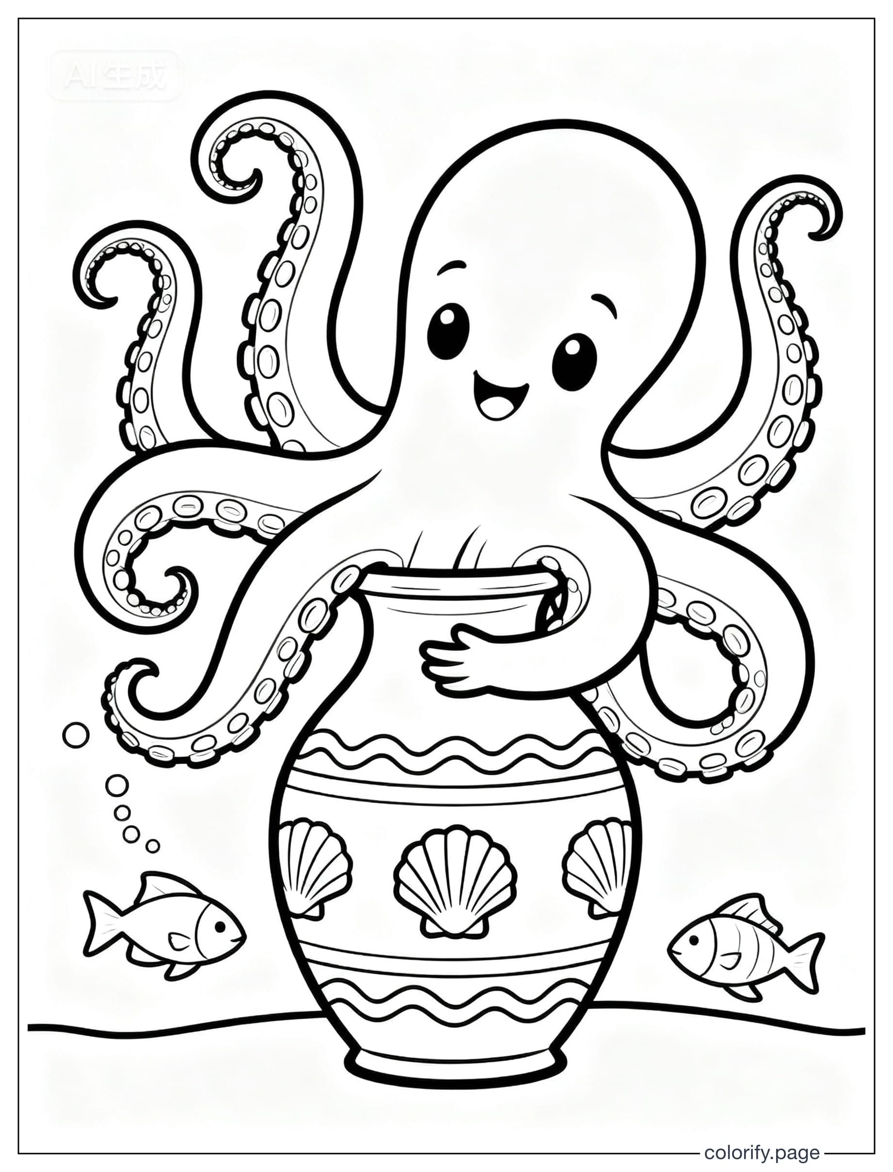 Ceramic Coloring Page涂色页 - 免费可打印(无水印)