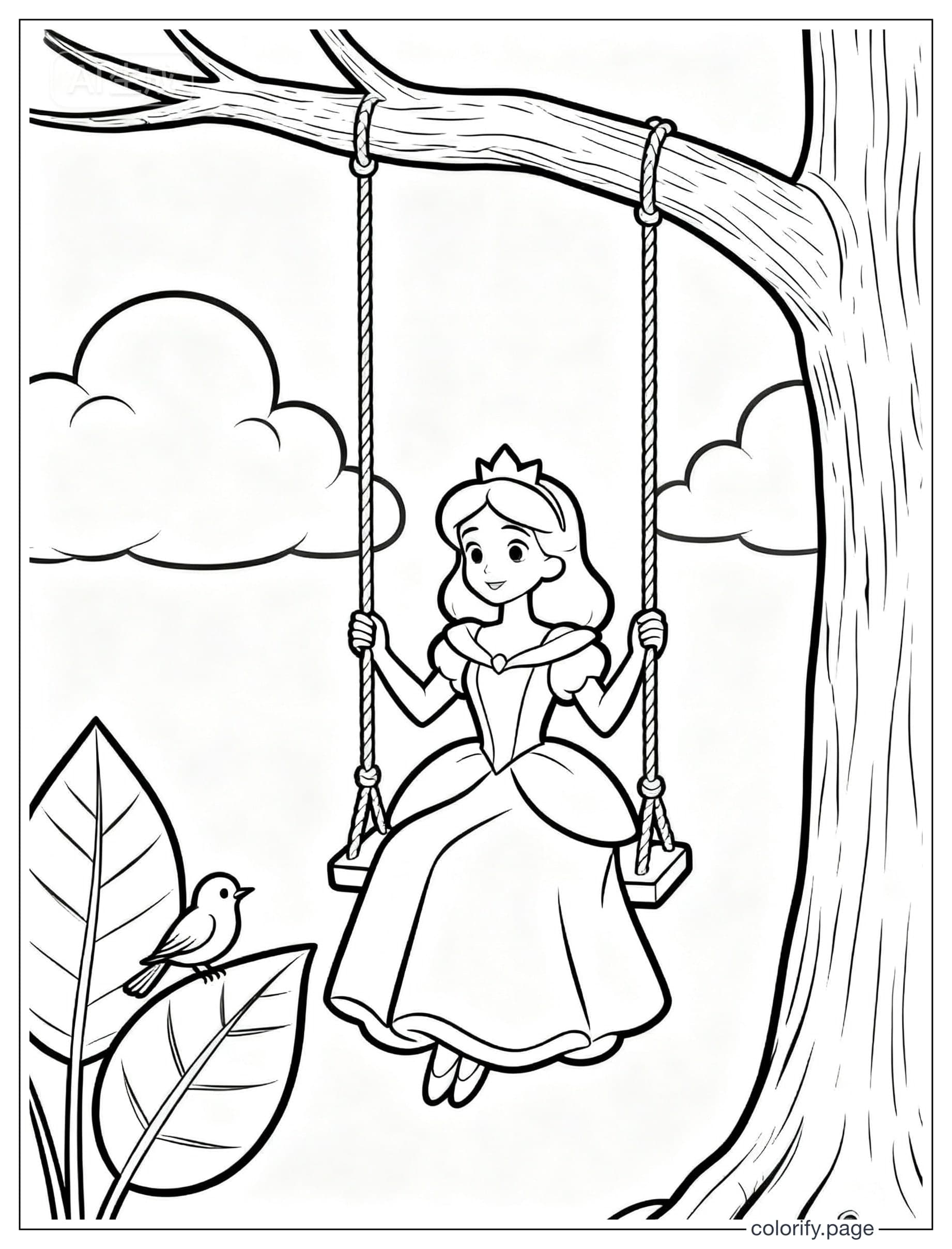 Princess coloring pages - Free & Printable (No Watermark)