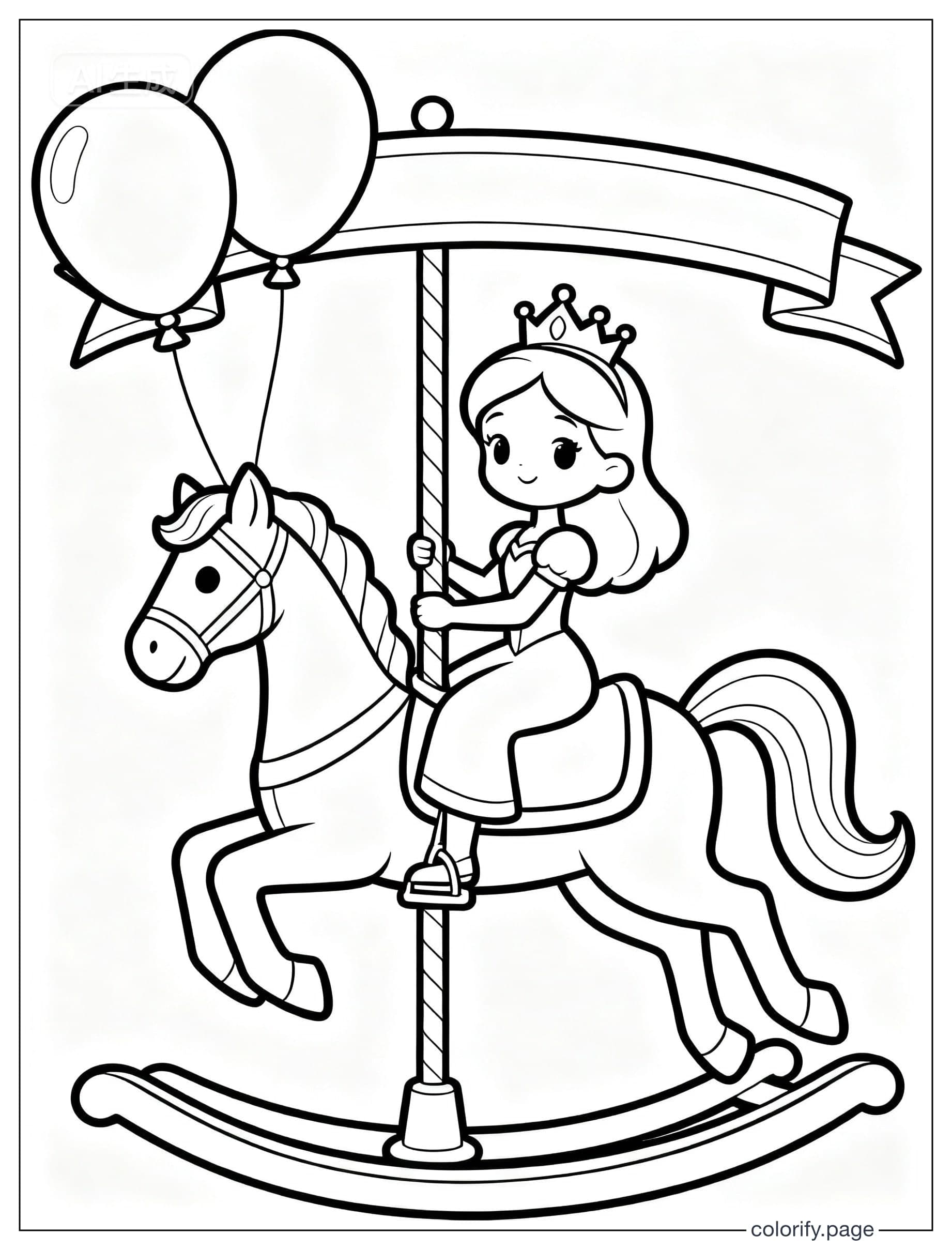 Princess coloring pages - Free & Printable (No Watermark)