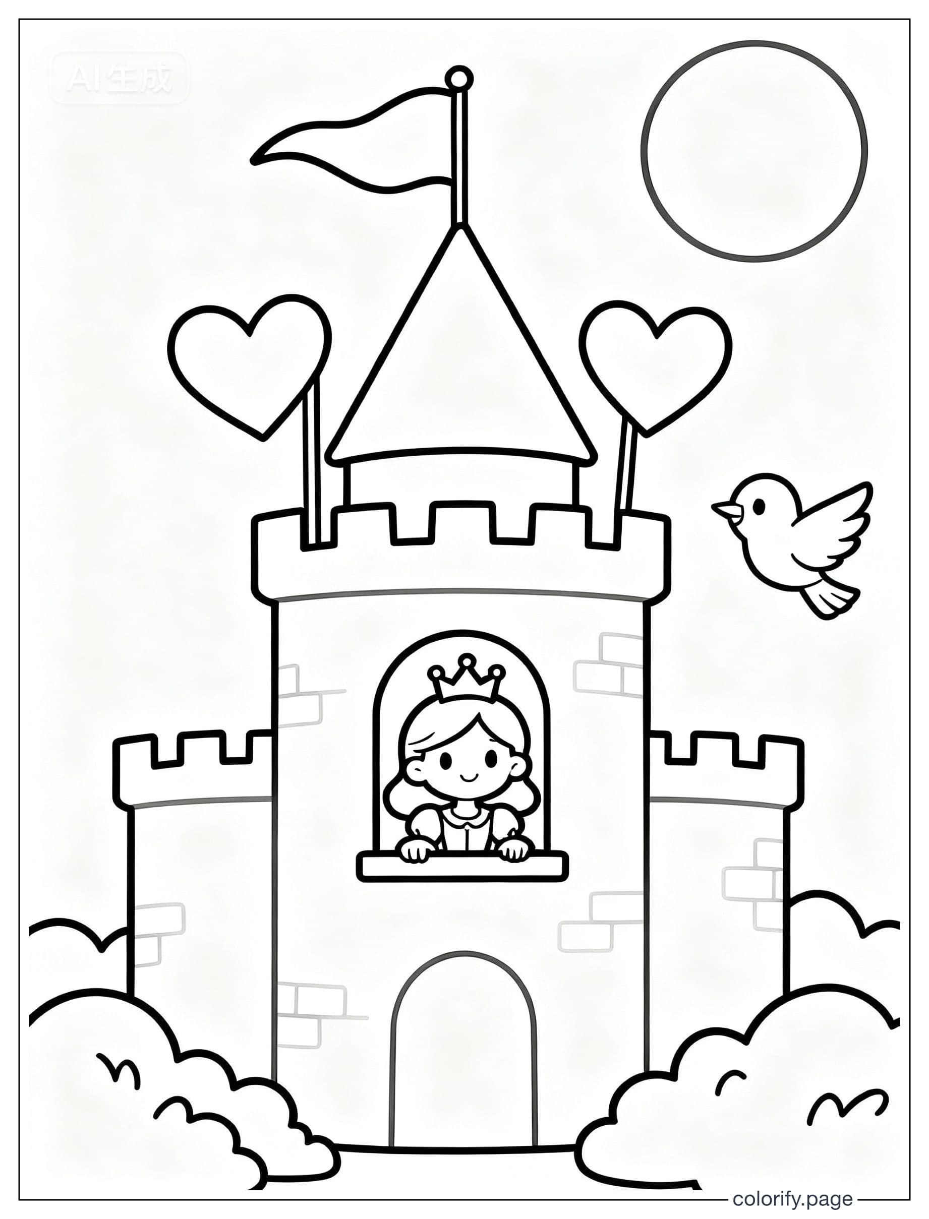 Páginas para colorear de Princess - Gratis e imprimibles (Sin marca de agua)