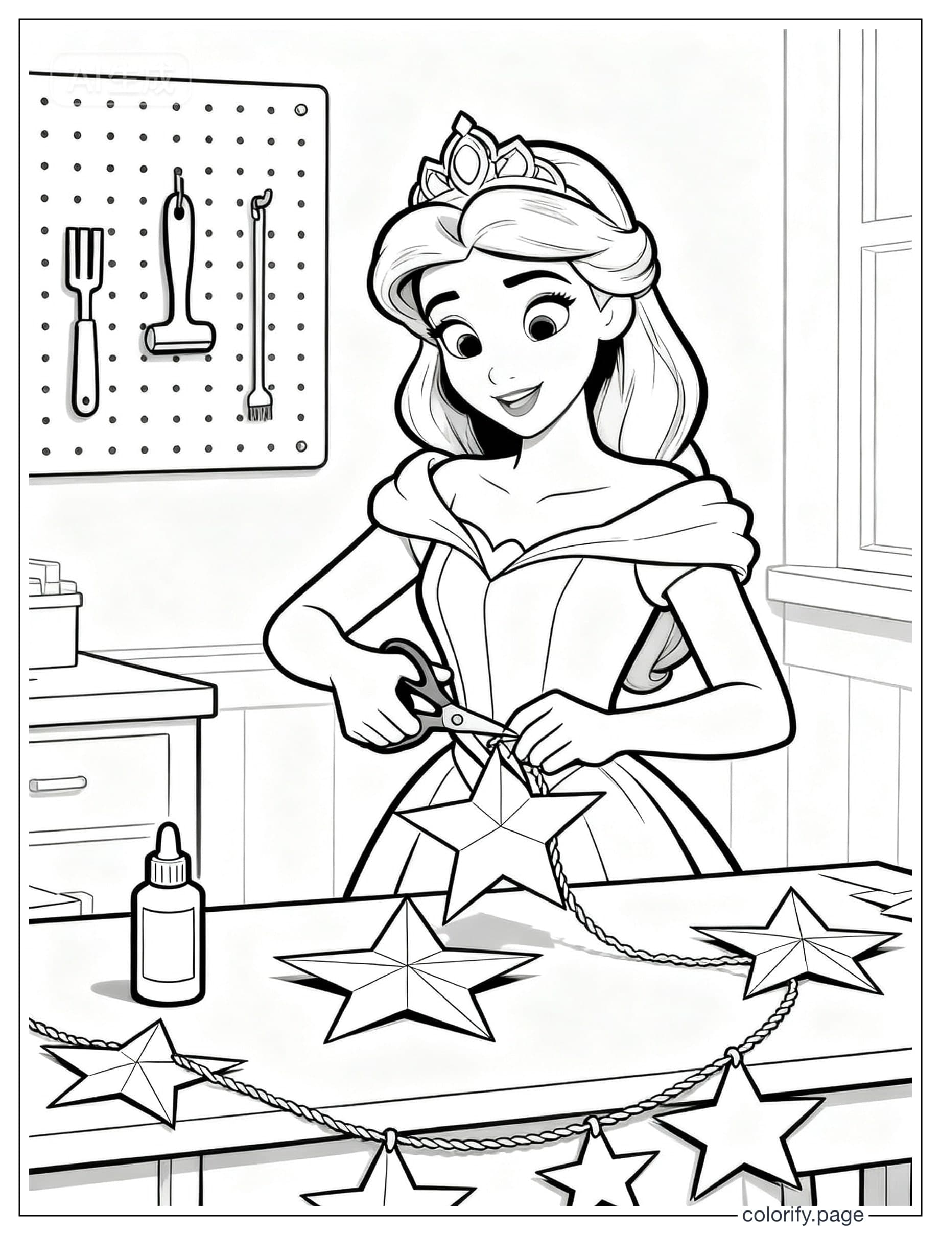 Princess coloring pages - Free & Printable (No Watermark)