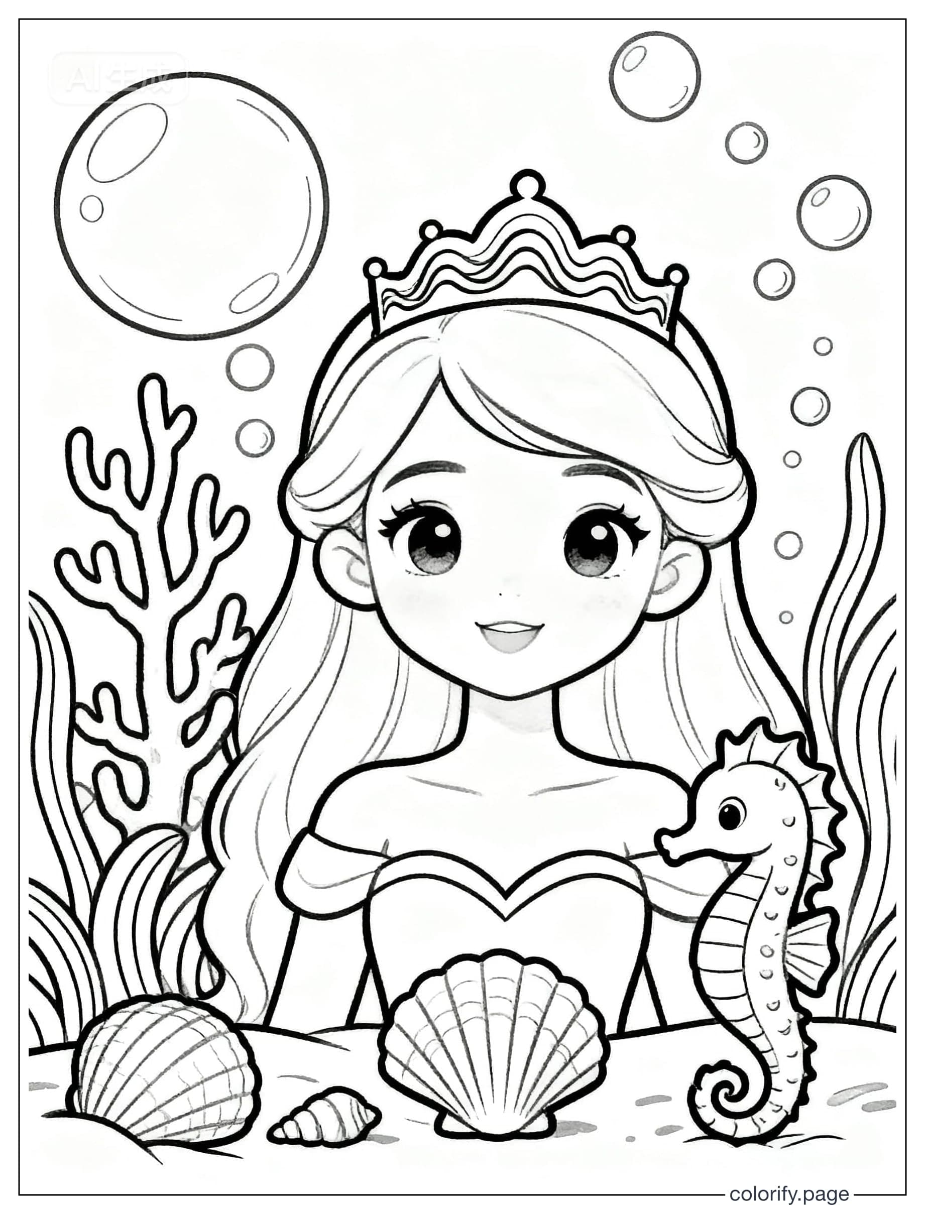 Páginas para colorear de Princess - Gratis e imprimibles (Sin marca de agua)