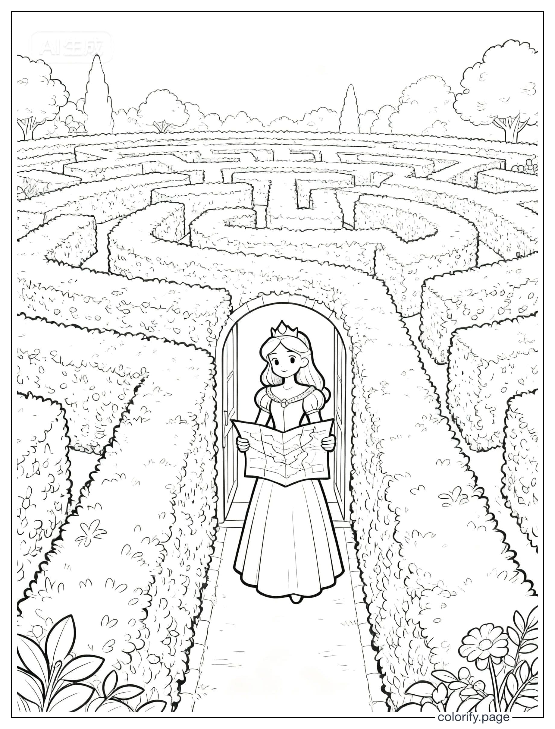 Páginas para colorear de Princess - Gratis e imprimibles (Sin marca de agua)
