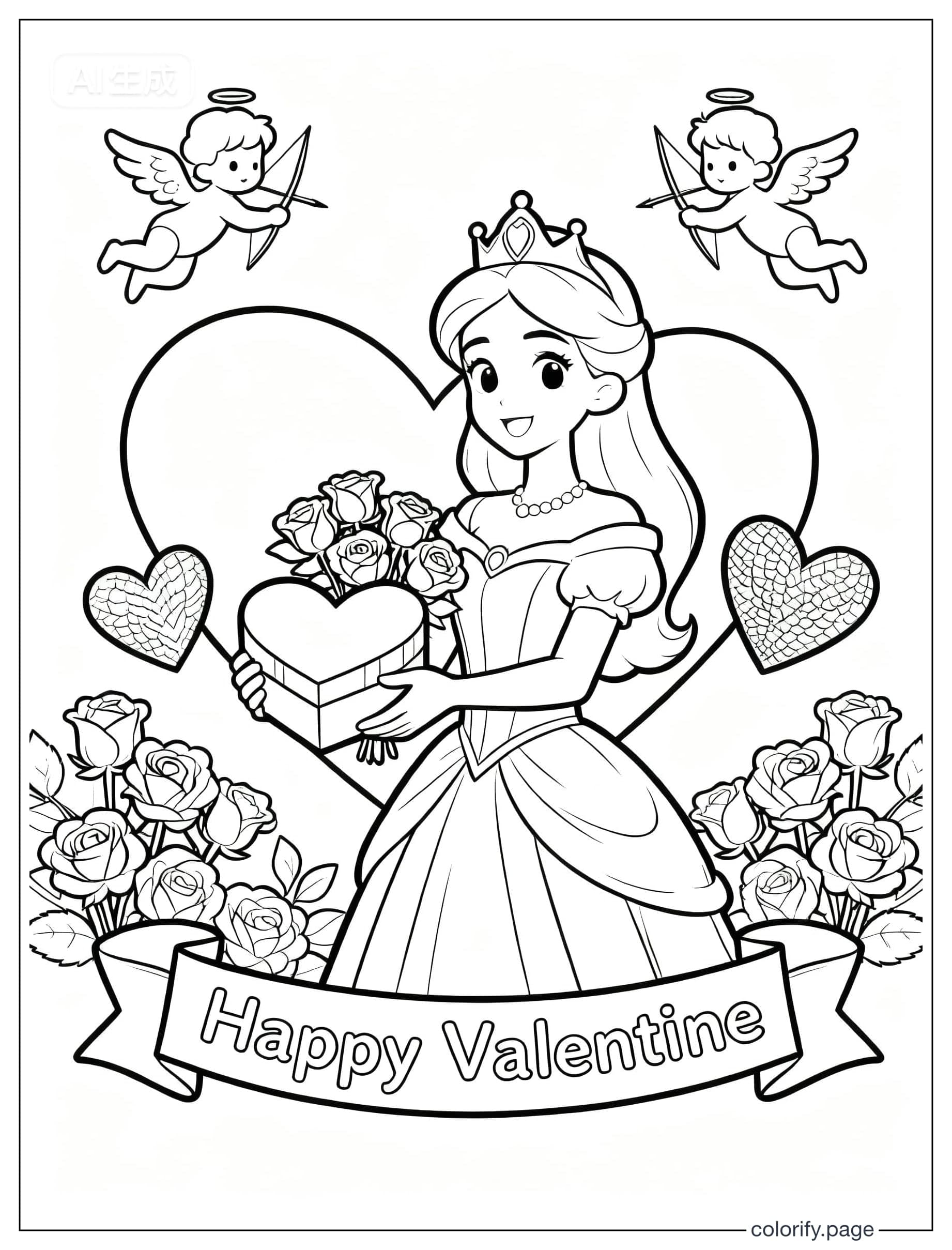 Princess coloring pages - Free & Printable (No Watermark)