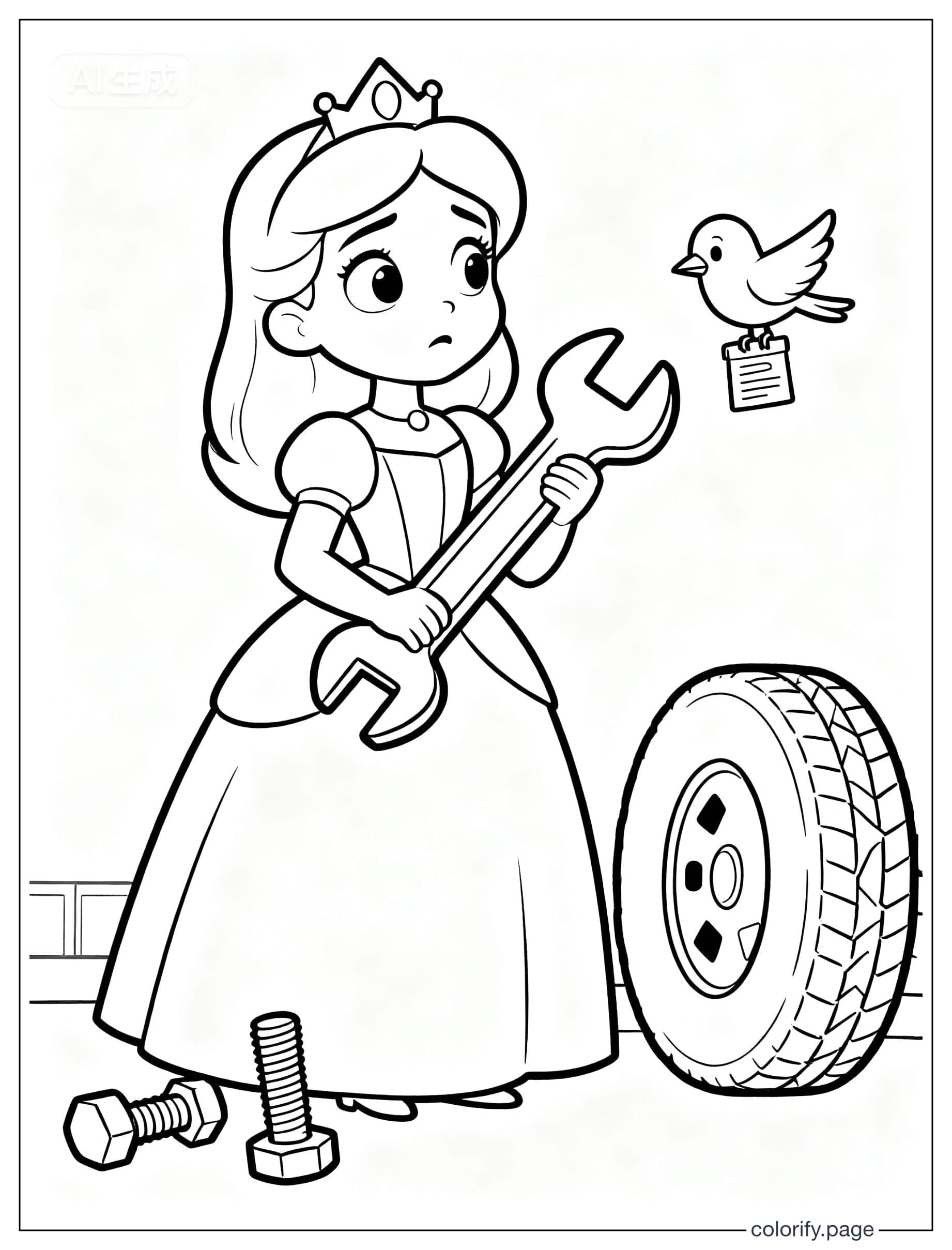 Princess coloring pages - Free & Printable (No Watermark)
