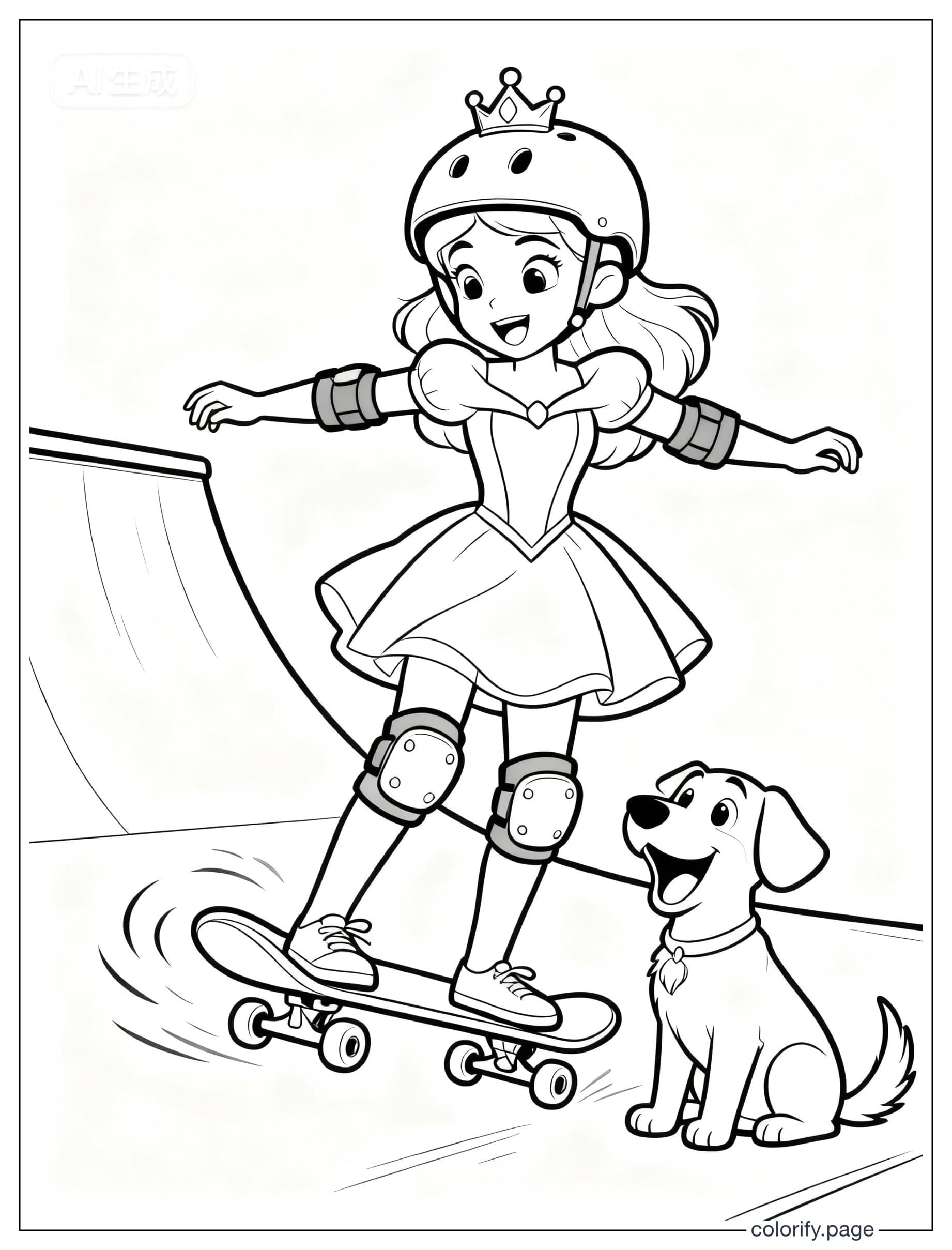 Princess coloring pages - Free & Printable (No Watermark)
