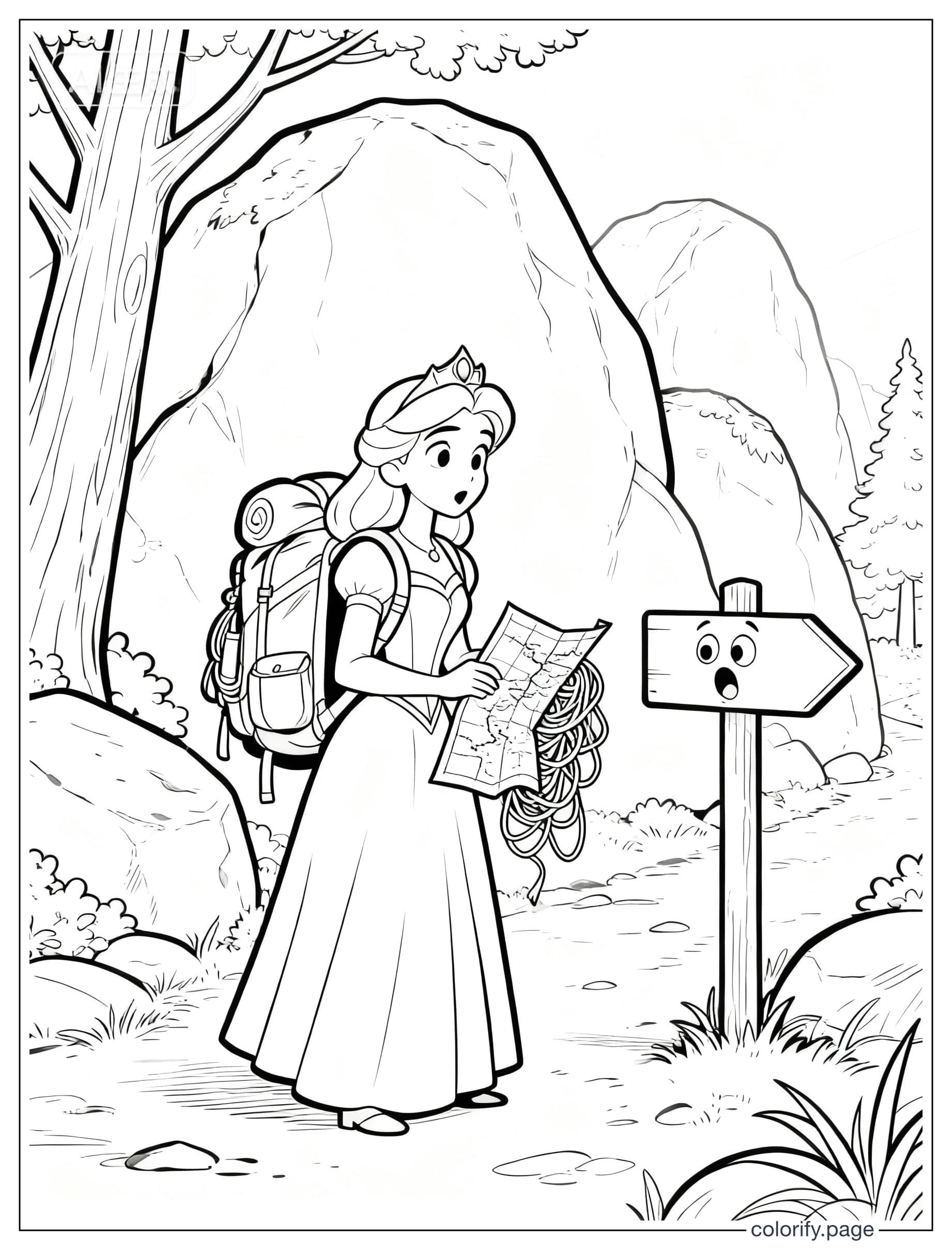 Princess coloring pages - Free & Printable (No Watermark)