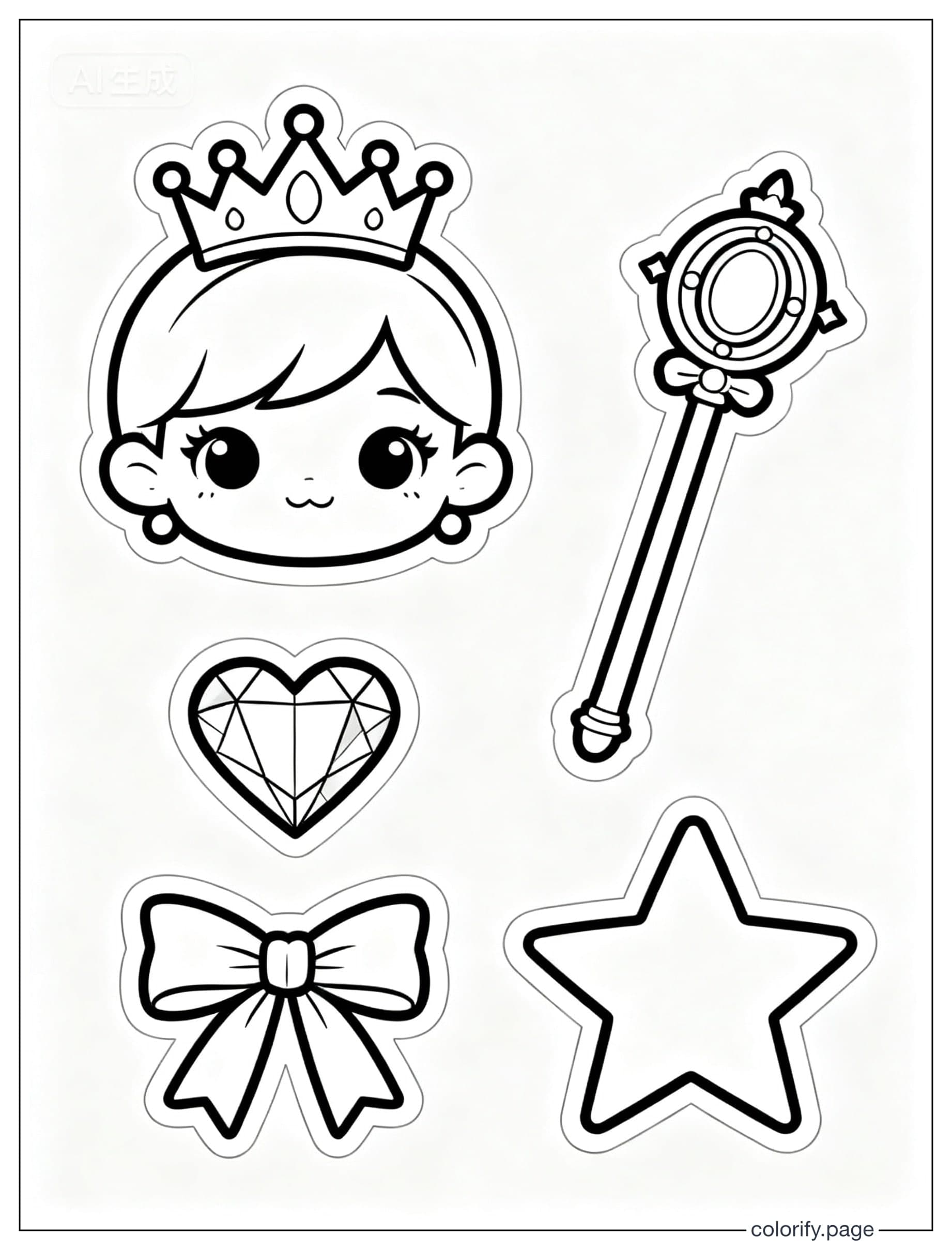 Páginas para colorear de Princess - Gratis e imprimibles (Sin marca de agua)