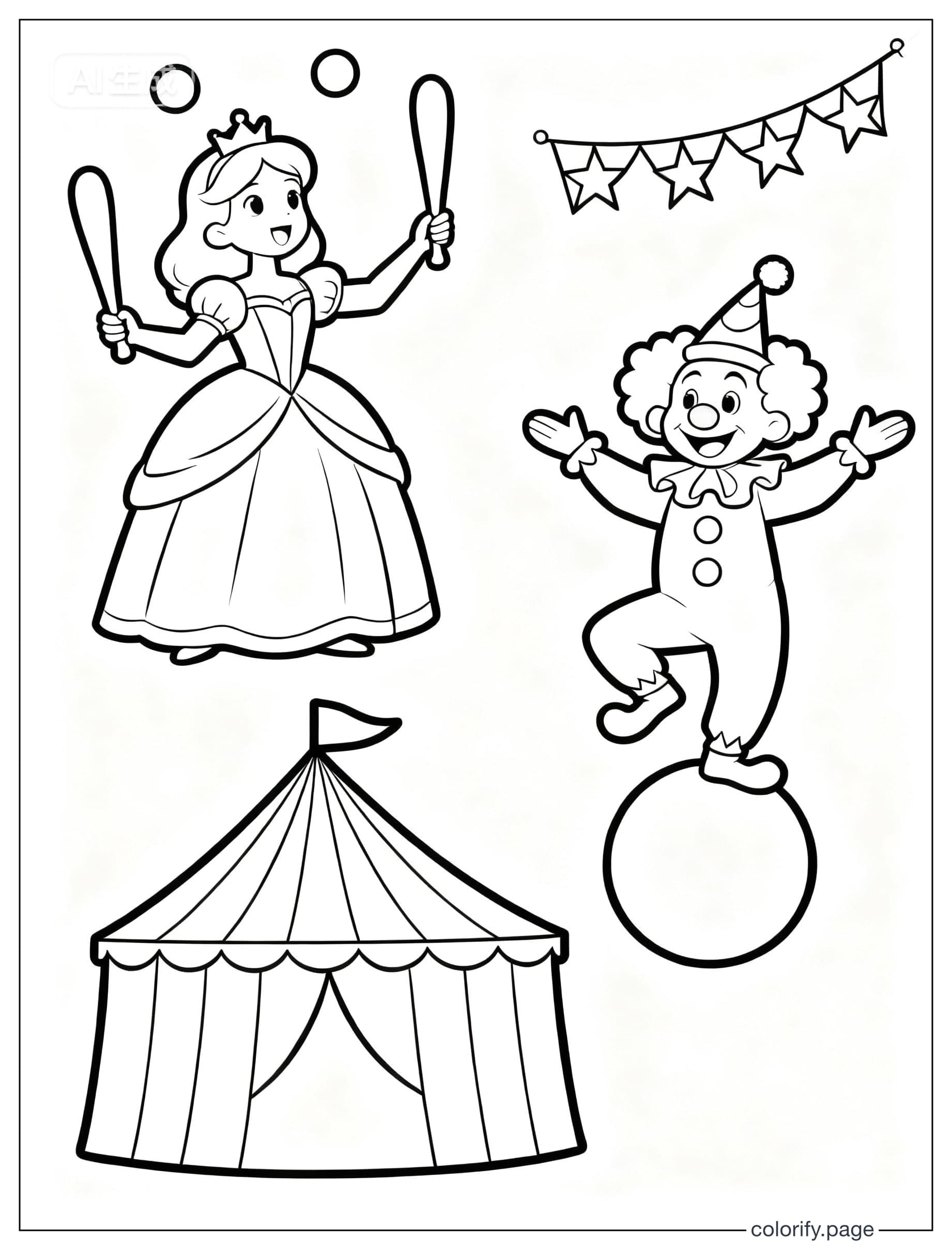 Princess coloring pages - Free & Printable (No Watermark)