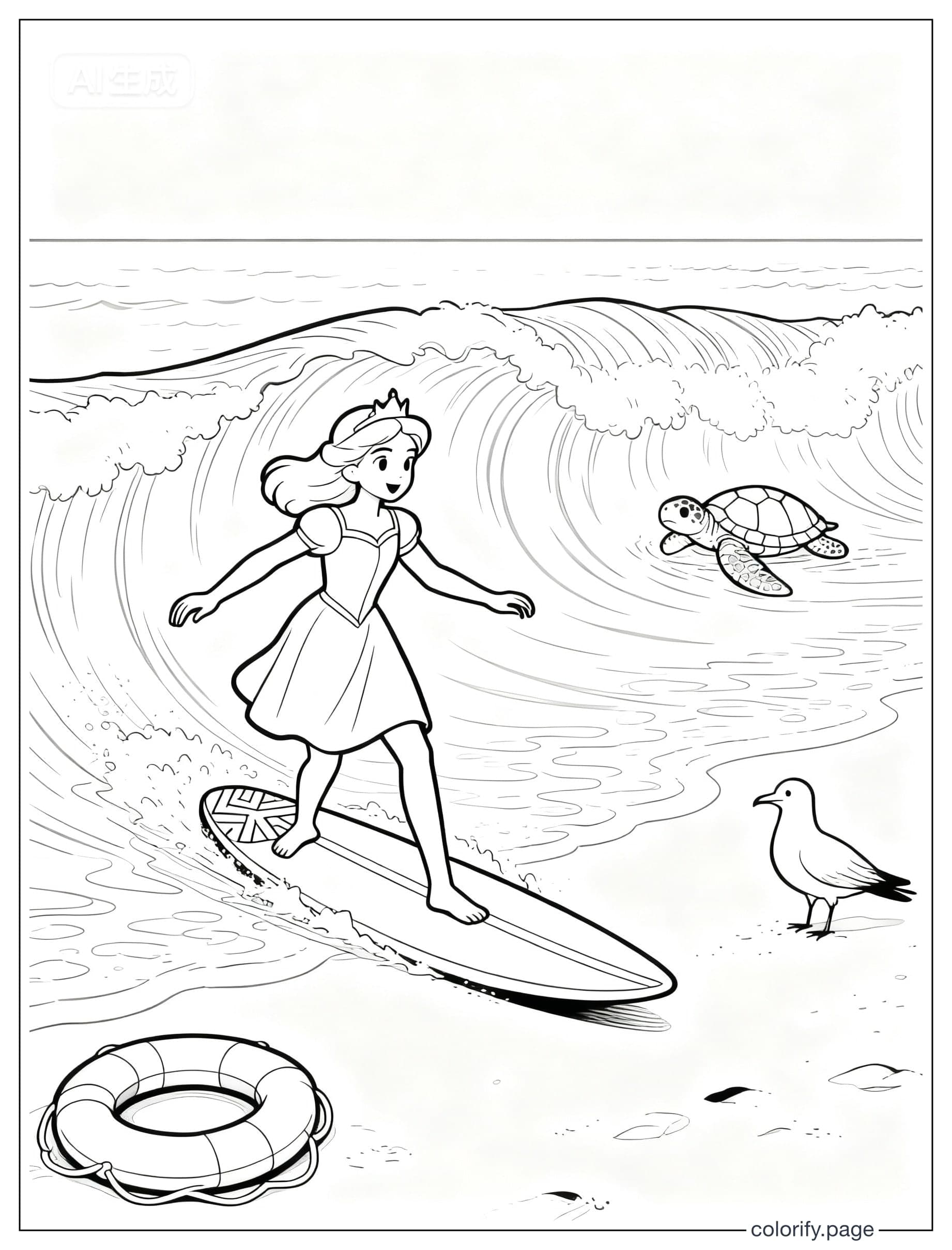 Princess coloring pages - Free & Printable (No Watermark)
