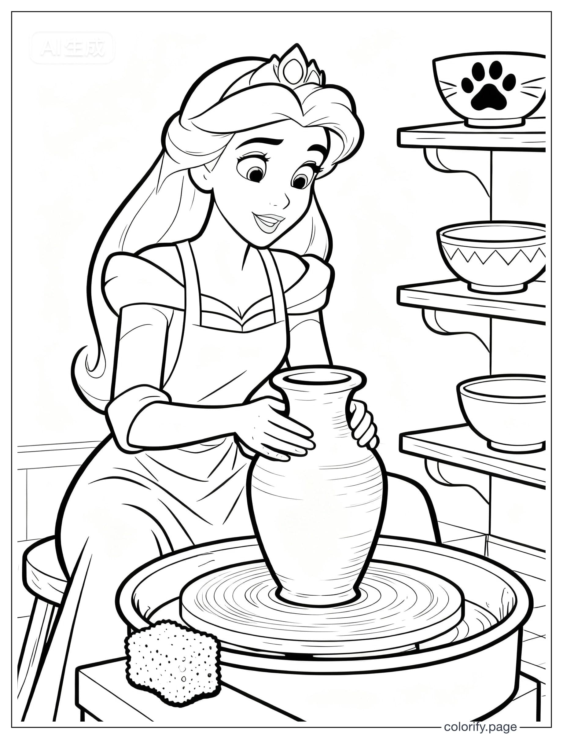 Princess coloring pages - Free & Printable (No Watermark)