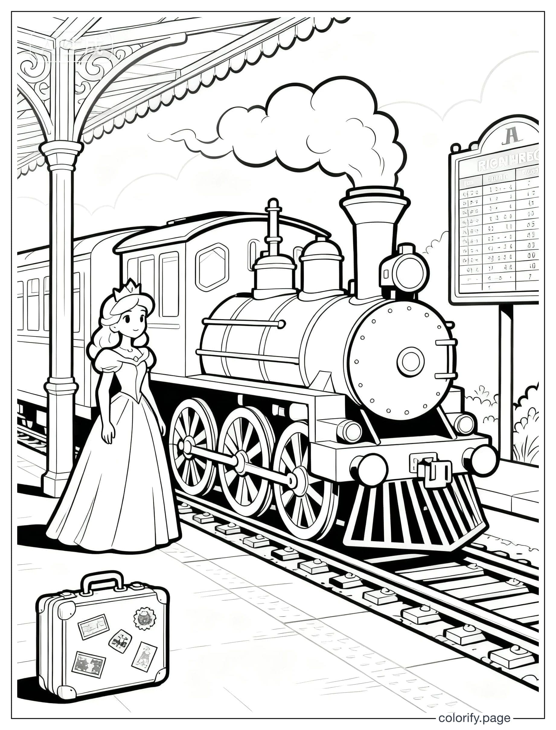 Princess coloring pages - Free & Printable (No Watermark)