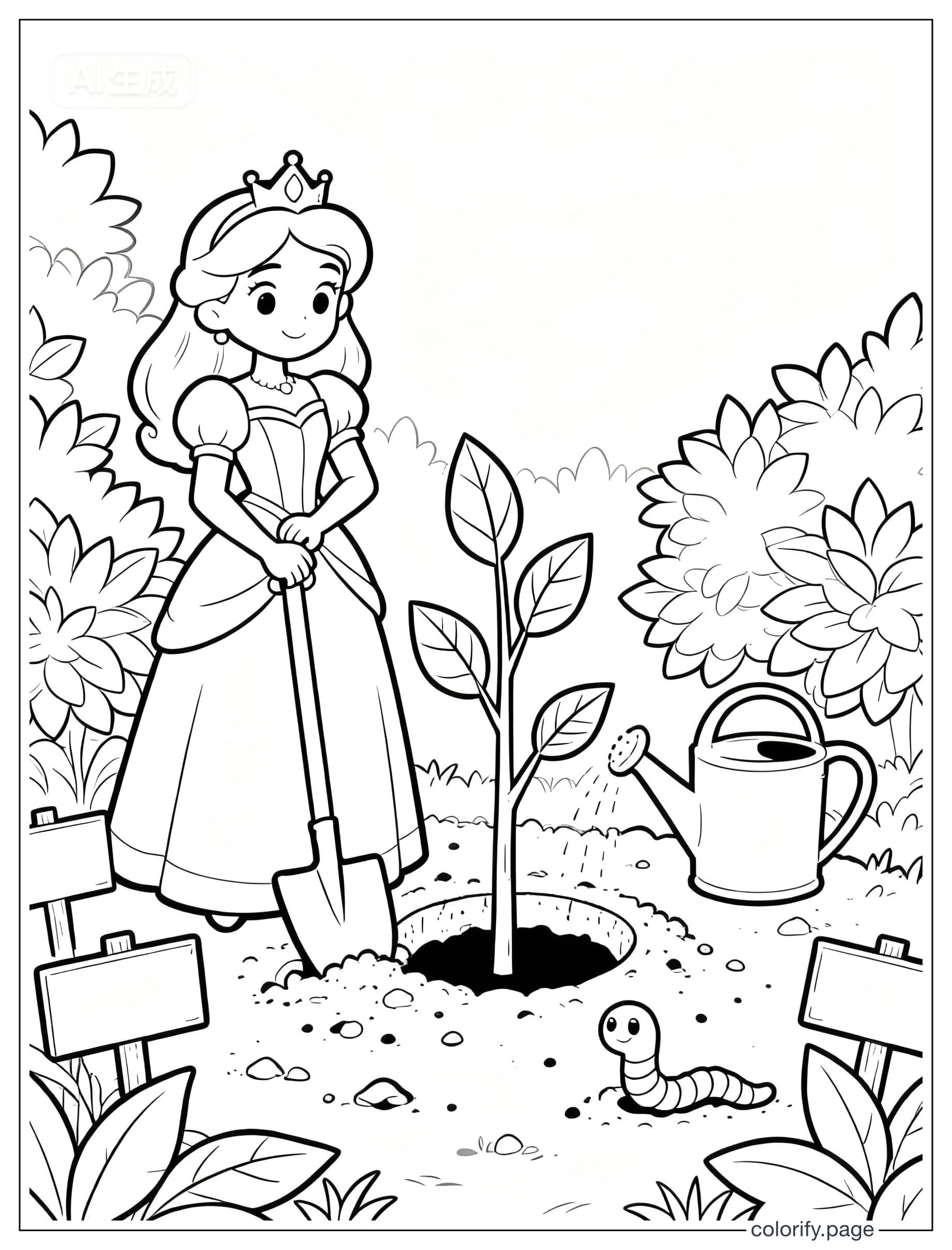 Princess coloring pages - Free & Printable (No Watermark)