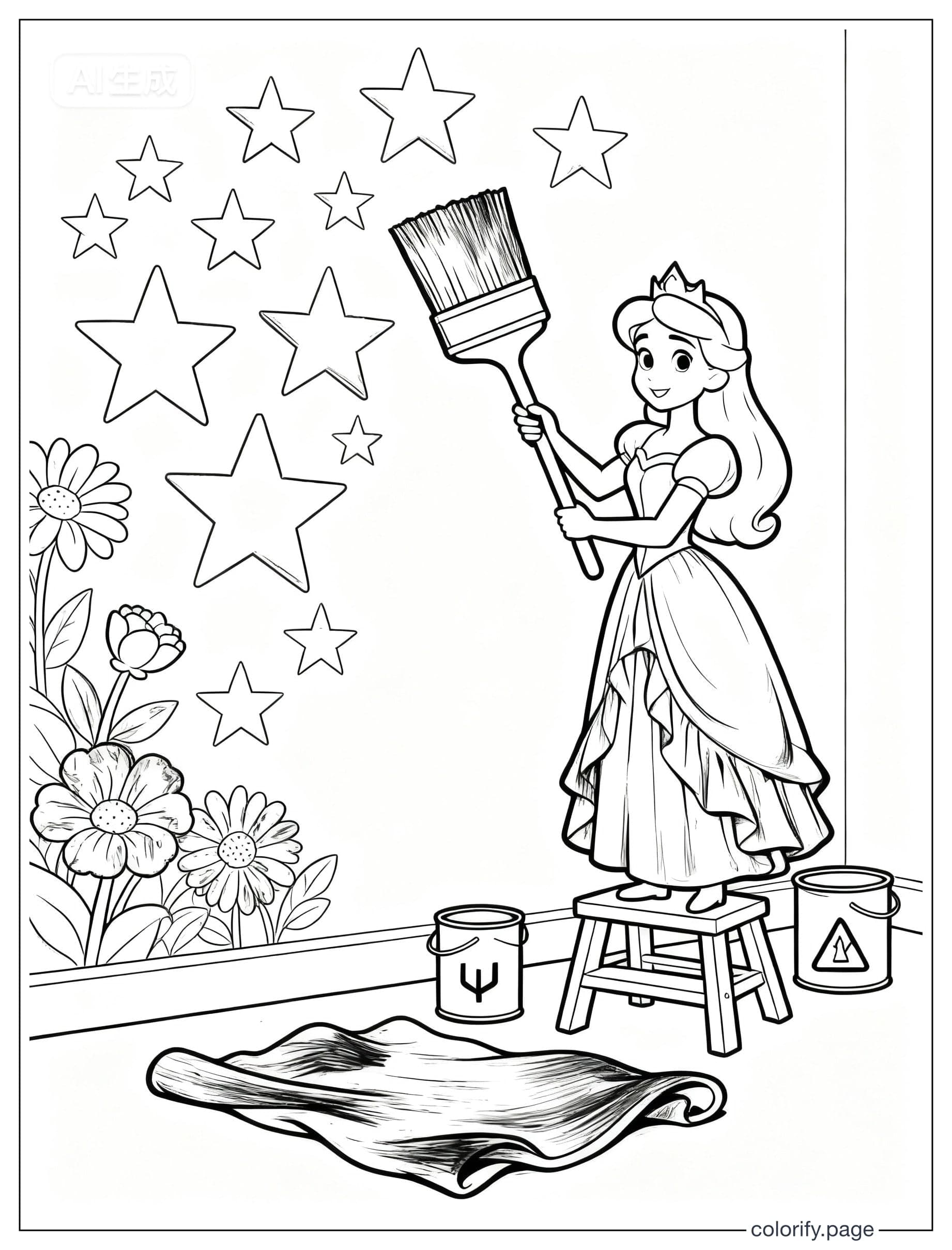 Princess coloring pages - Free & Printable (No Watermark)