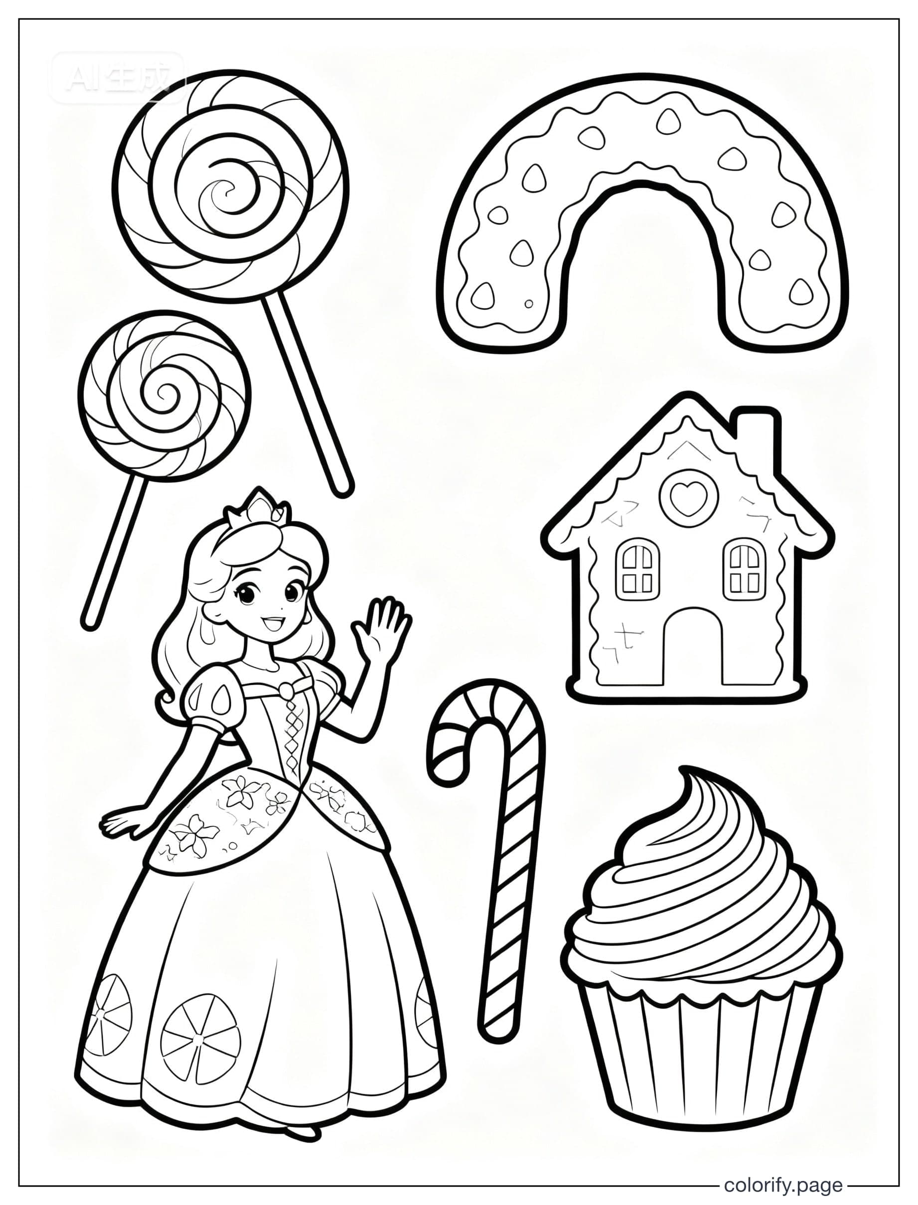 Páginas para colorear de Princess - Gratis e imprimibles (Sin marca de agua)