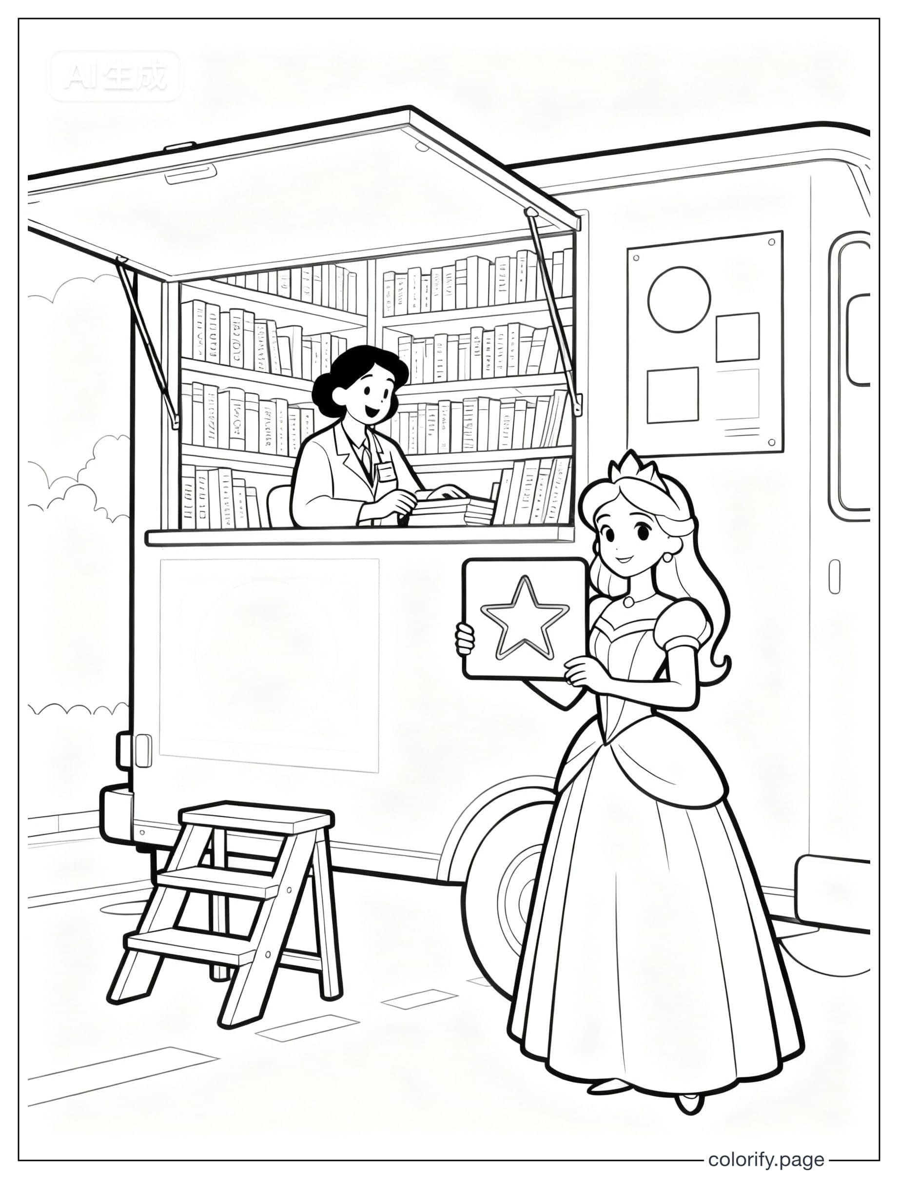 Princess coloring pages - Free & Printable (No Watermark)