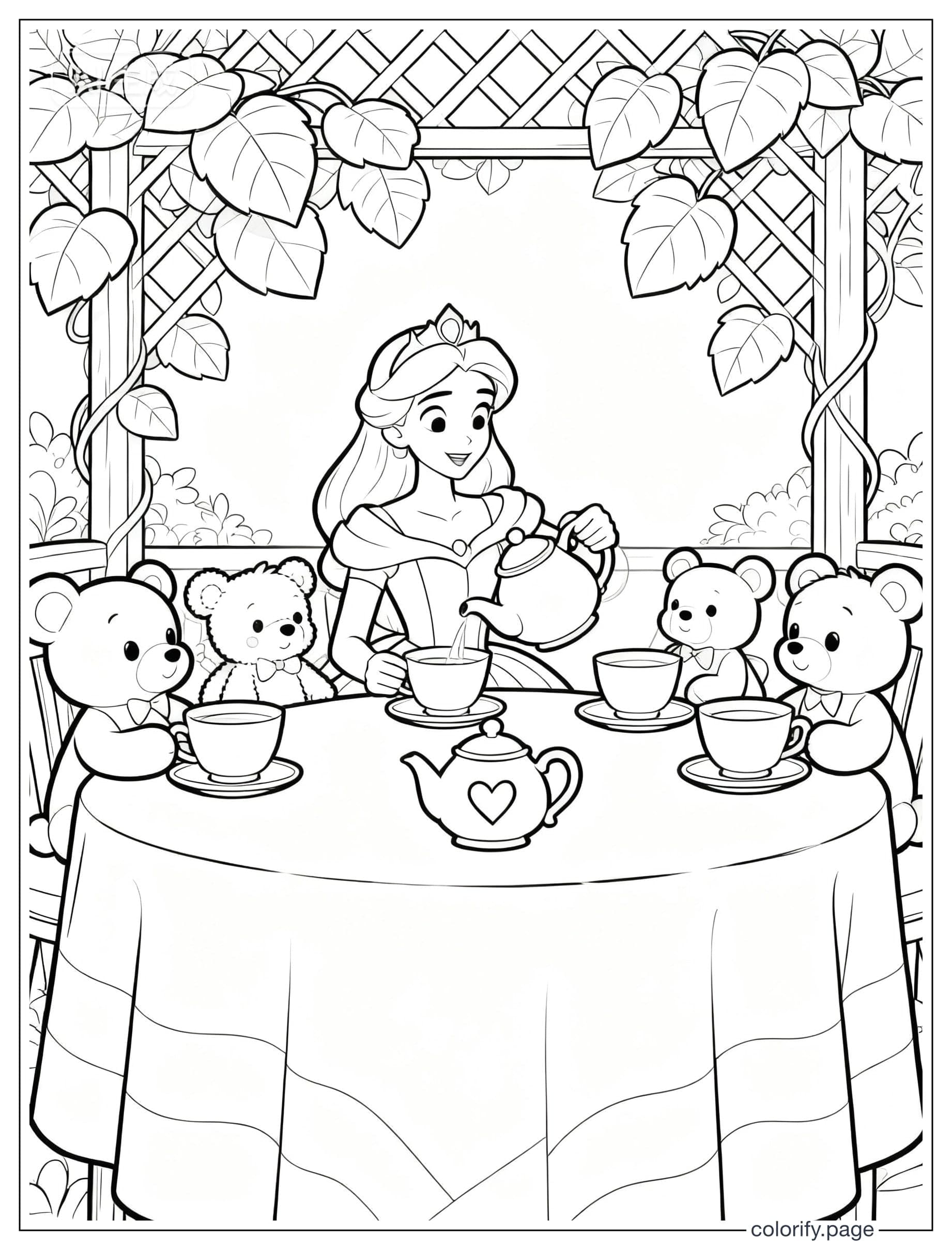 Páginas para colorear de Princess - Gratis e imprimibles (Sin marca de agua)
