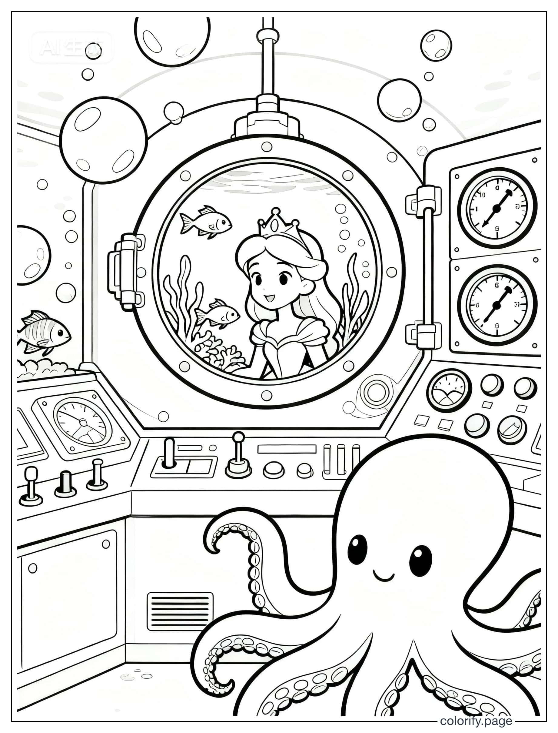 Princess coloring pages - Free & Printable (No Watermark)