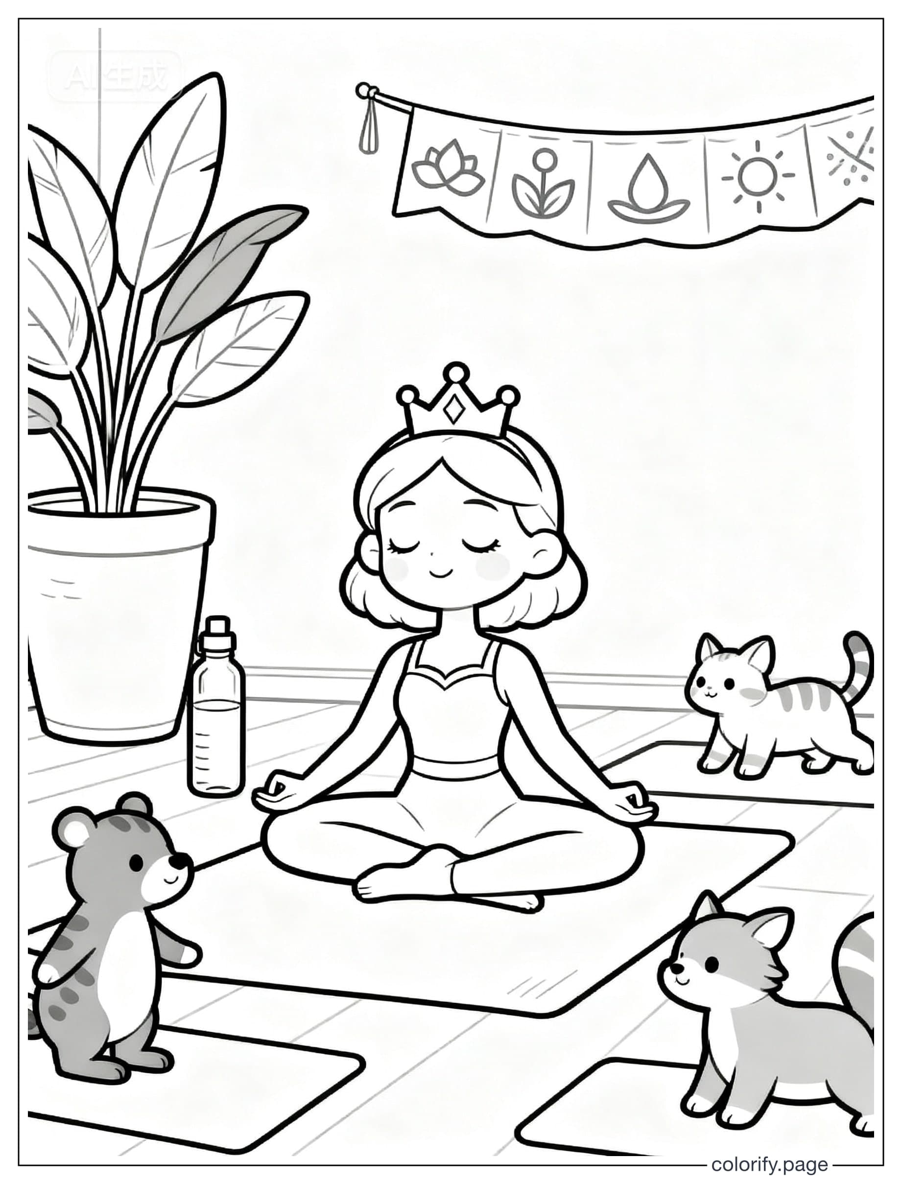 Páginas para colorear de Princess - Gratis e imprimibles (Sin marca de agua)
