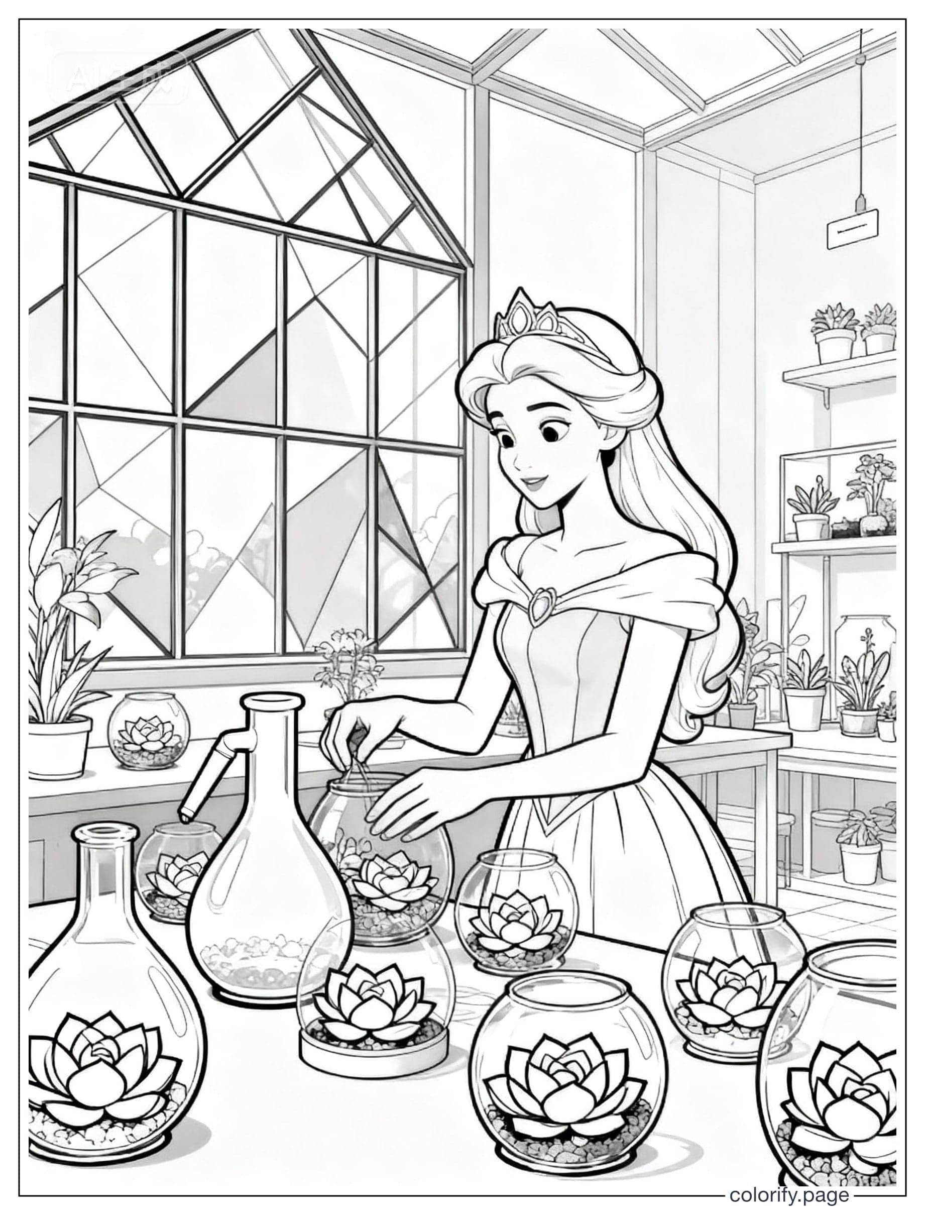 Páginas para colorear de Princess - Gratis e imprimibles (Sin marca de agua)